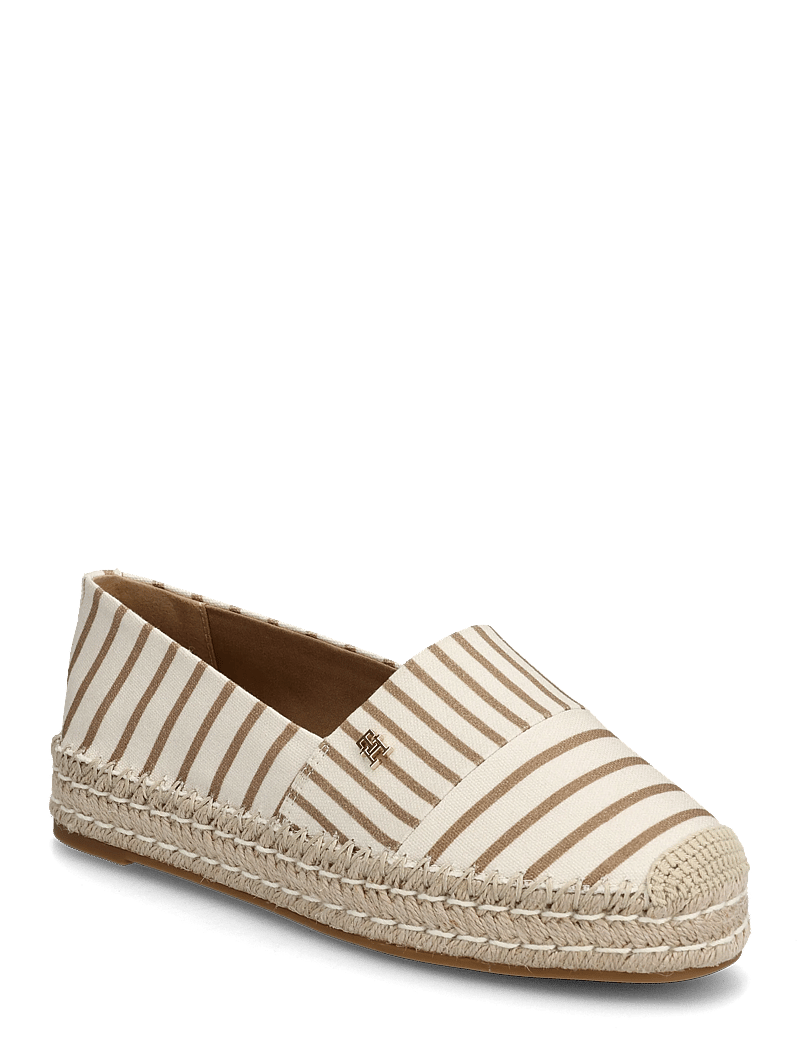 Tommy Hilfiger - TH PLATFORM ESPADRILLE STRIPES - espadrilles - soft cream - 0