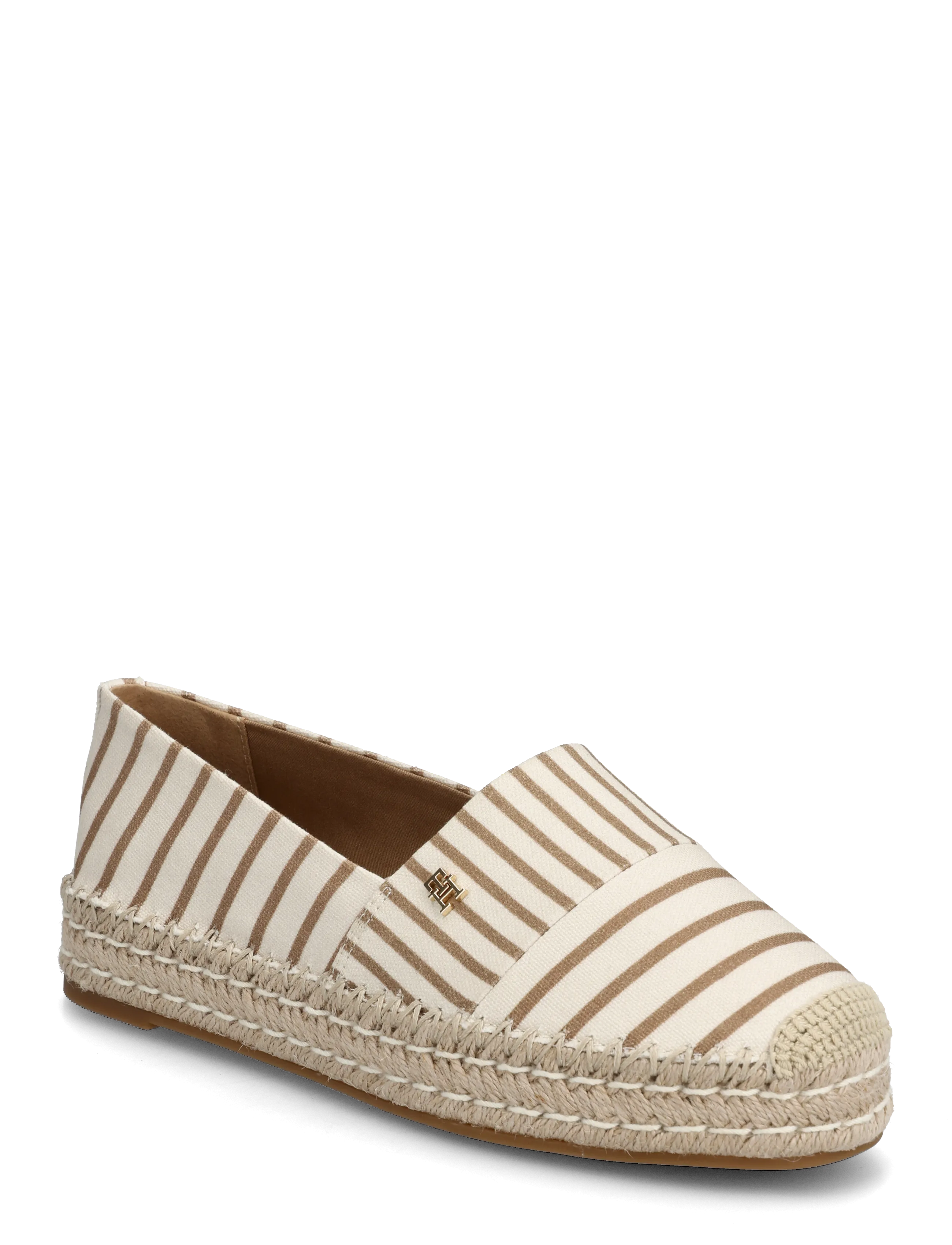 Tommy Hilfiger TH PLATFORM ESPADRILLE STRIPES - Espadrilles - SOFT CREAM / cream