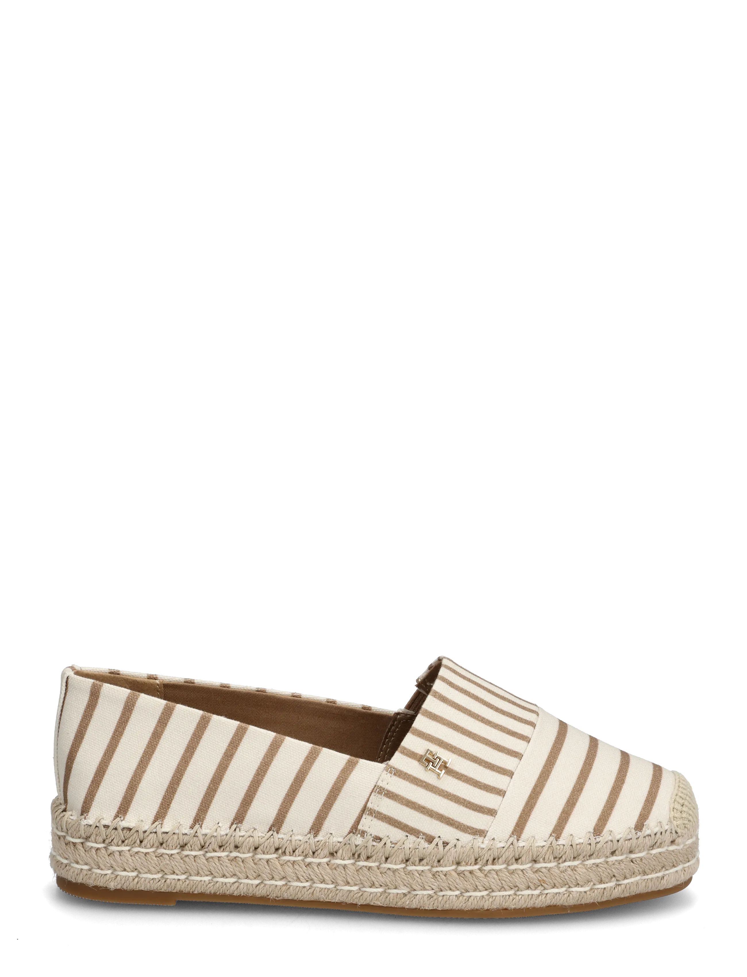 Tommy Hilfiger - TH PLATFORM ESPADRILLE STRIPES - espadrilles - soft cream - 1
