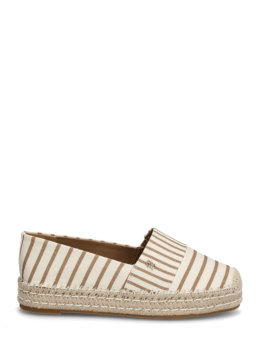 Tommy Hilfiger - TH PLATFORM ESPADRILLE STRIPES - espadrillid - soft cream - 1
