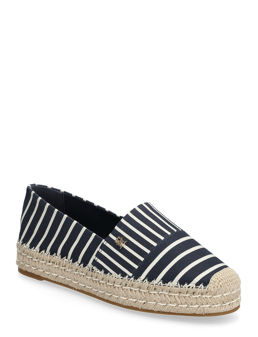 Tommy Hilfiger - TH PLATFORM ESPADRILLE STRIPES - espadrilles - space blue - 0