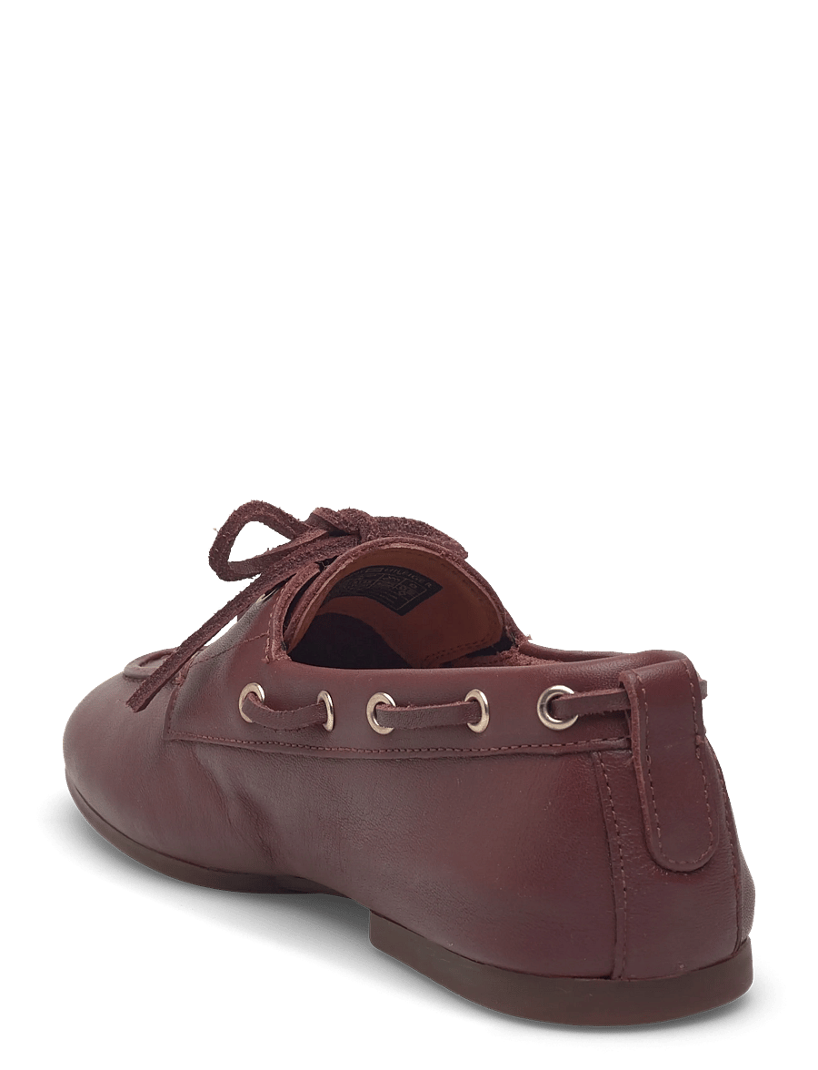 Tommy Hilfiger - TH SLEEK LEATHER BOAT SHOE - mokasinai - cherry chestnut - 2