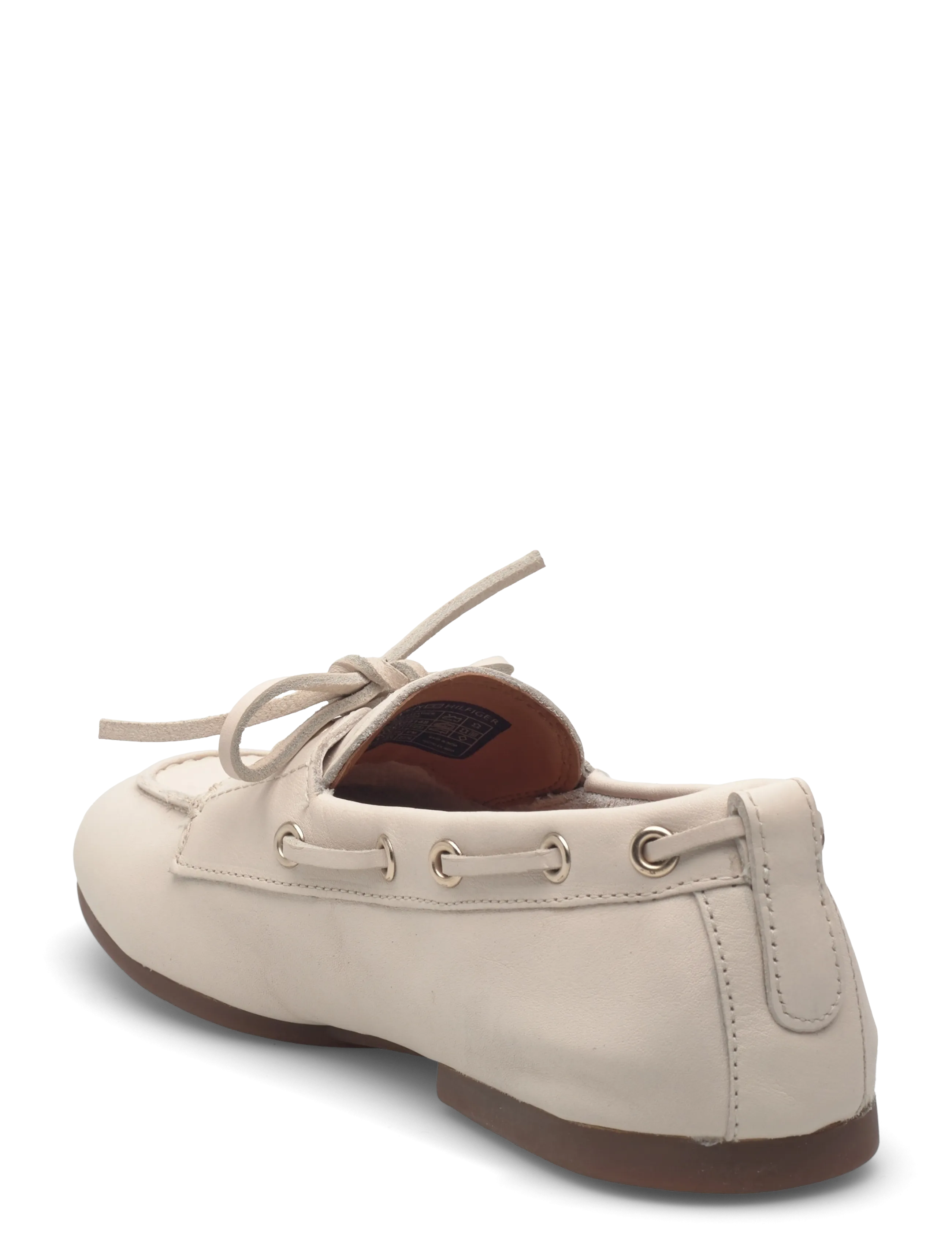 Tommy Hilfiger - TH SLEEK LEATHER BOAT SHOE - sejlersko - soft cream - 2