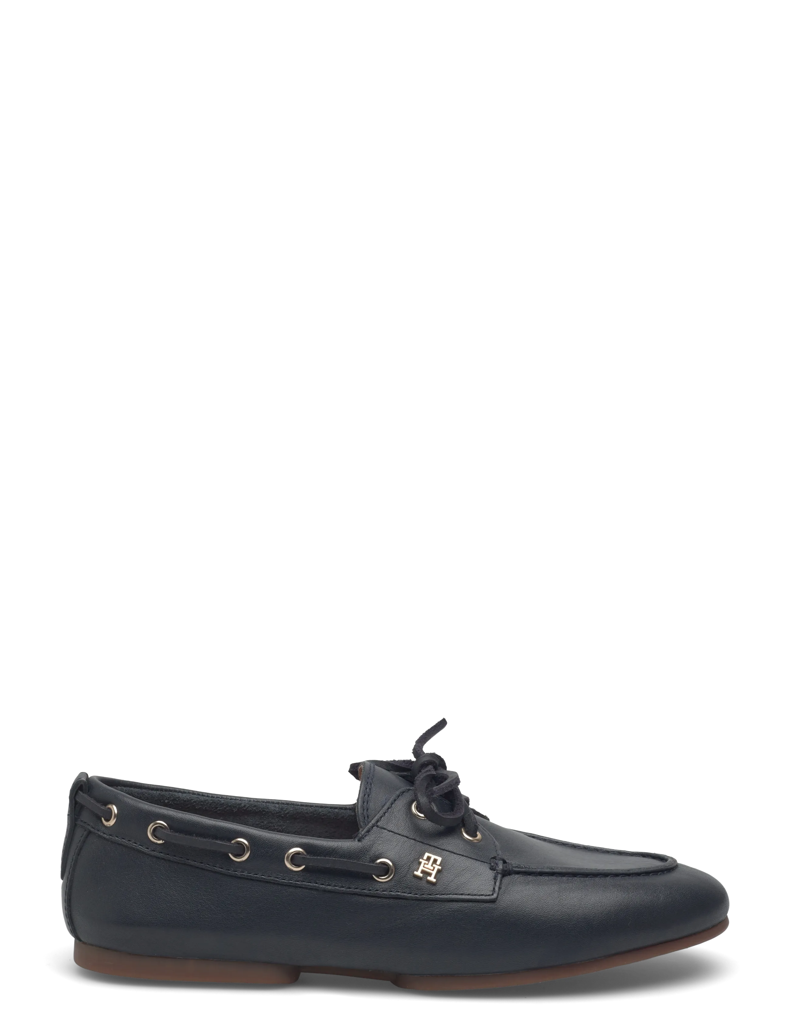 Tommy Hilfiger - TH SLEEK LEATHER BOAT SHOE - bootsschuhe - space blue - 1