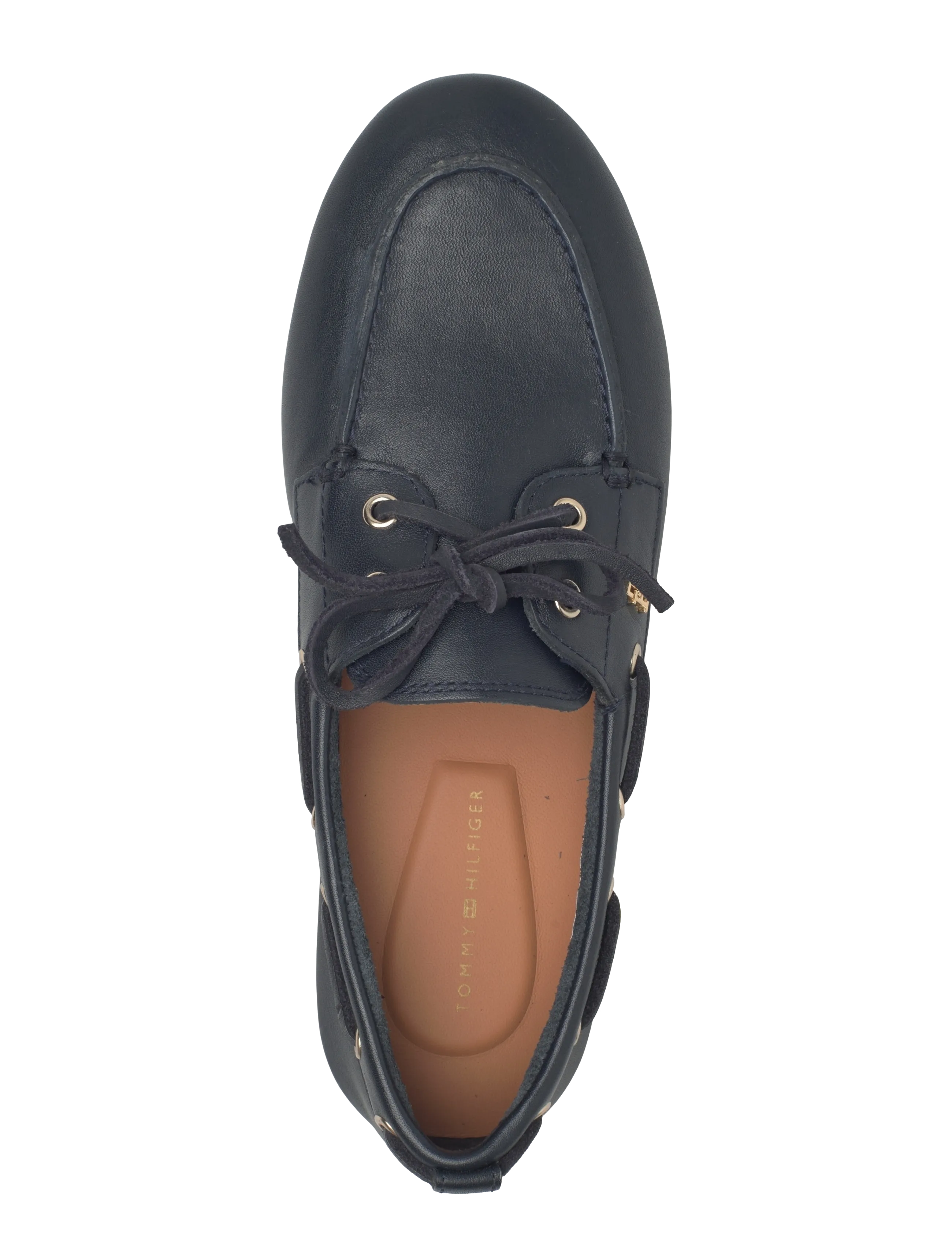 Tommy Hilfiger - TH SLEEK LEATHER BOAT SHOE - bootsschuhe - space blue - 3
