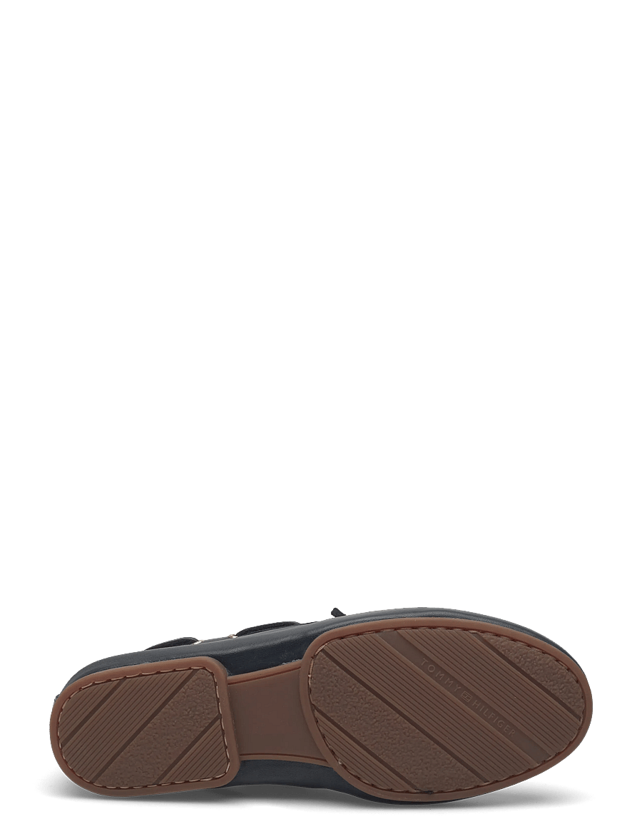 Tommy Hilfiger - TH SLEEK LEATHER BOAT SHOE - bootsschuhe - space blue - 4