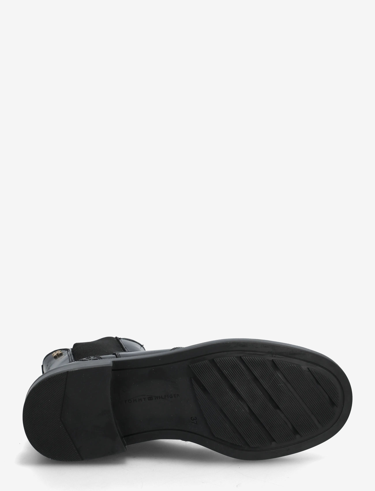 Tommy Hilfiger - BROGUE LEATHER CHELSEA BOOT - płaskie botki - black - 4