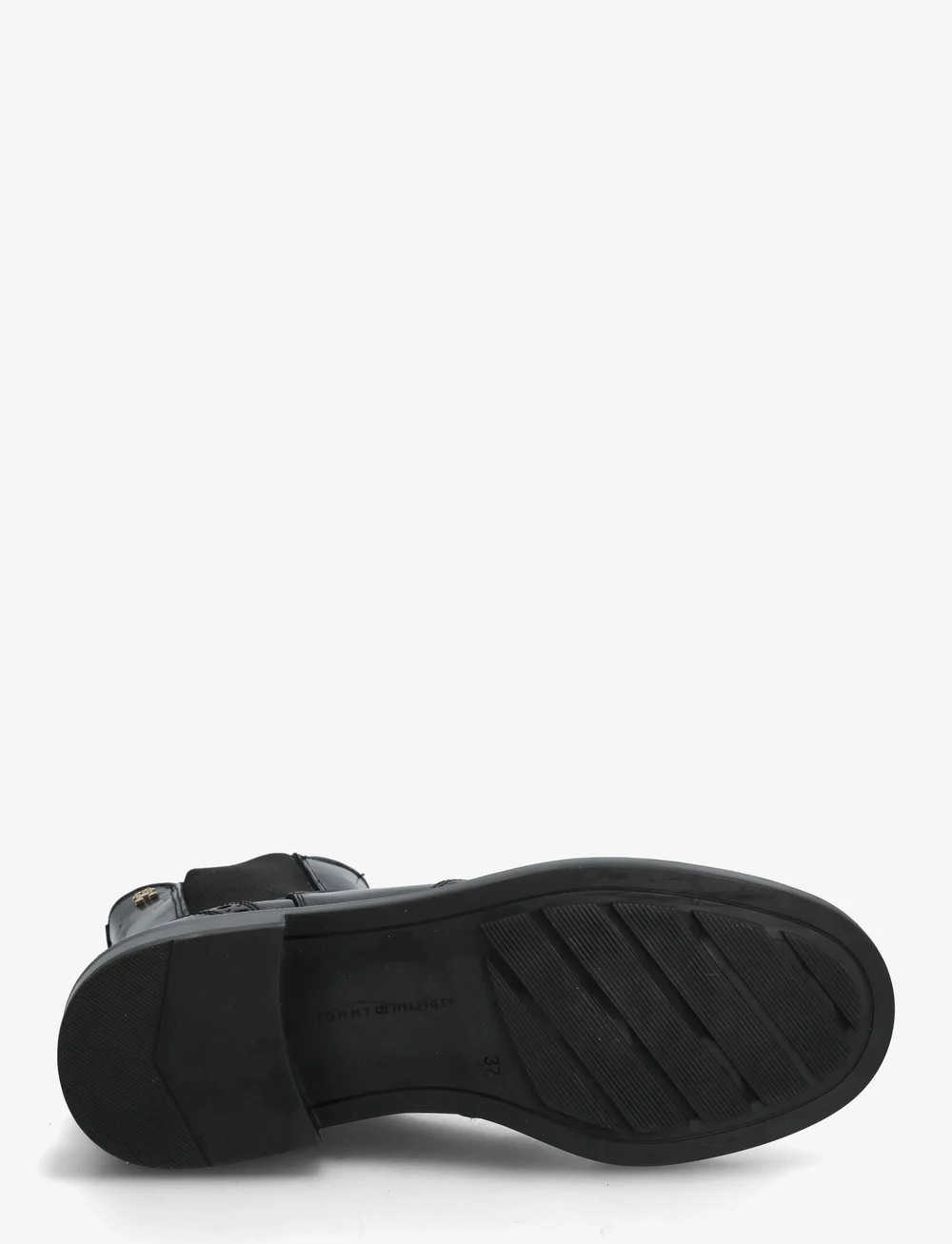 Tommy Hilfiger - BROGUE LEATHER CHELSEA BOOT - flache stiefeletten - black - 4