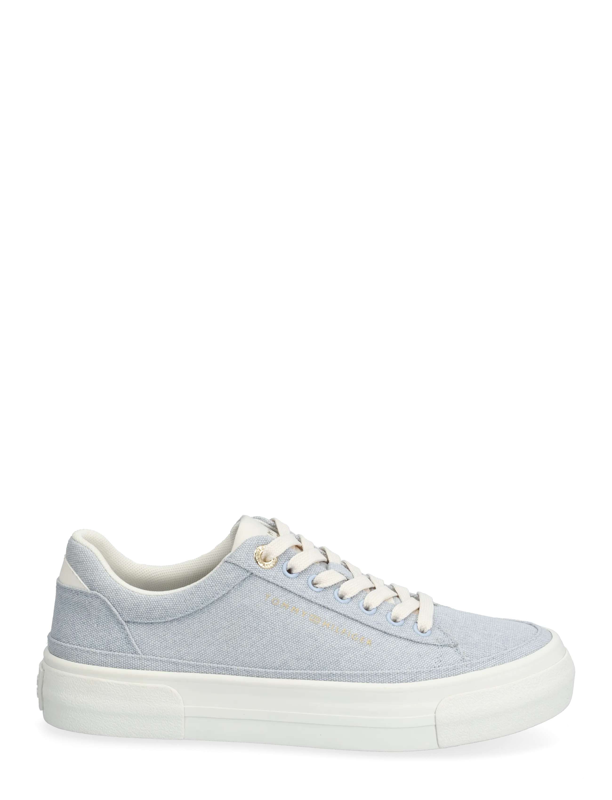 Tommy Hilfiger - TH FOXING PLATFORM WASHED CANVAS - låga sneakers - breezy blue - 1