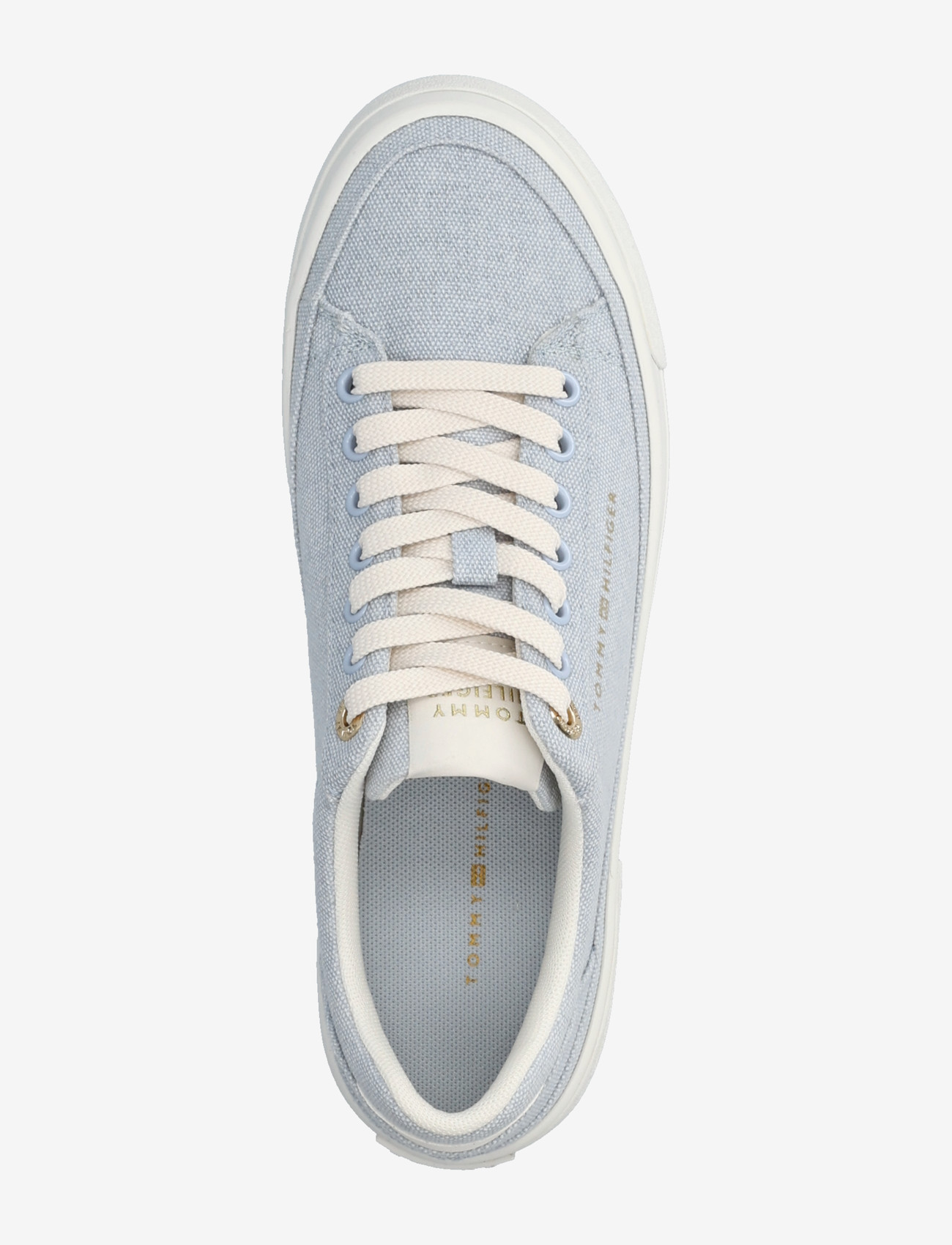 Tommy Hilfiger - TH FOXING PLATFORM WASHED CANVAS - låga sneakers - breezy blue - 3
