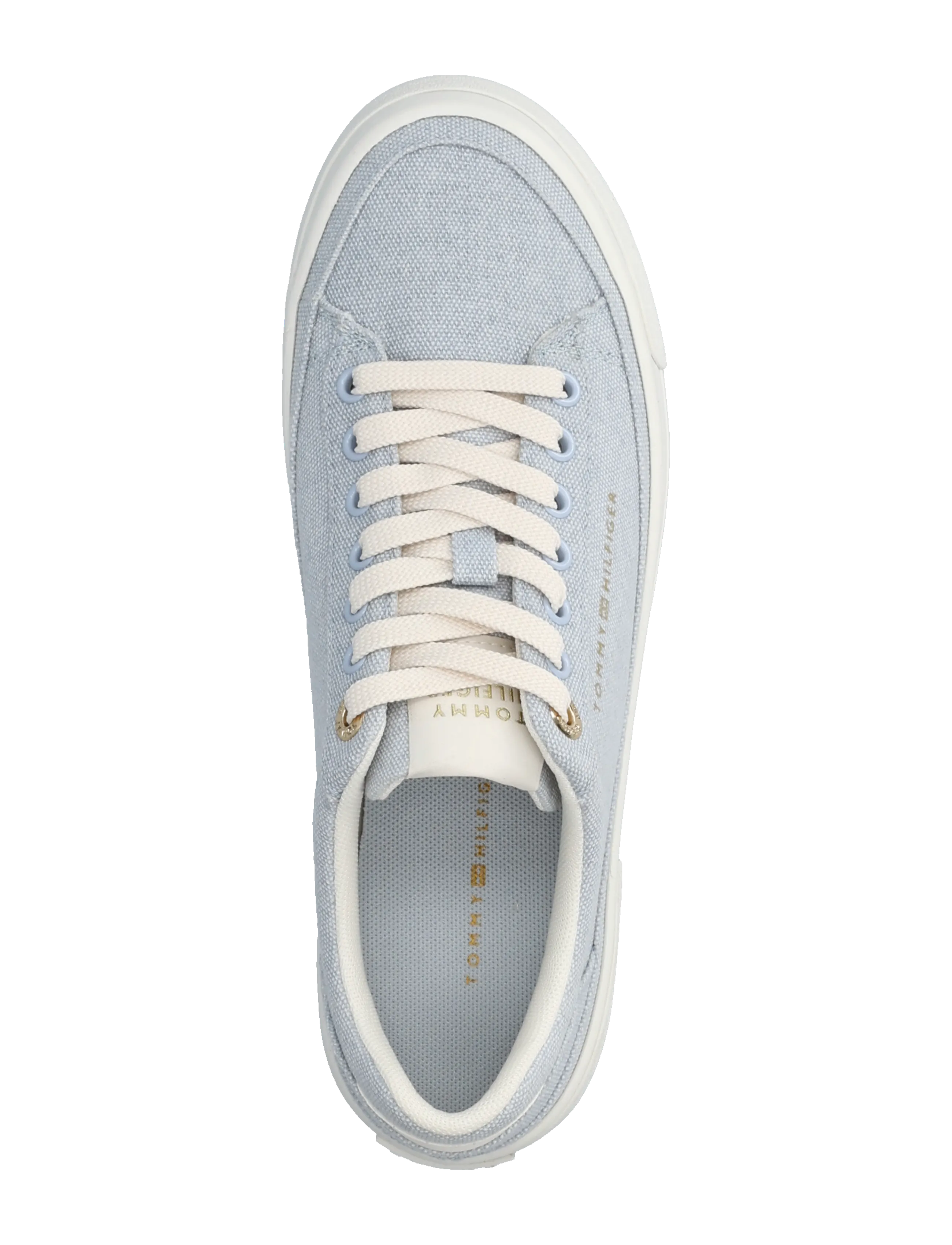 Tommy Hilfiger - TH FOXING PLATFORM WASHED CANVAS - låga sneakers - breezy blue - 3
