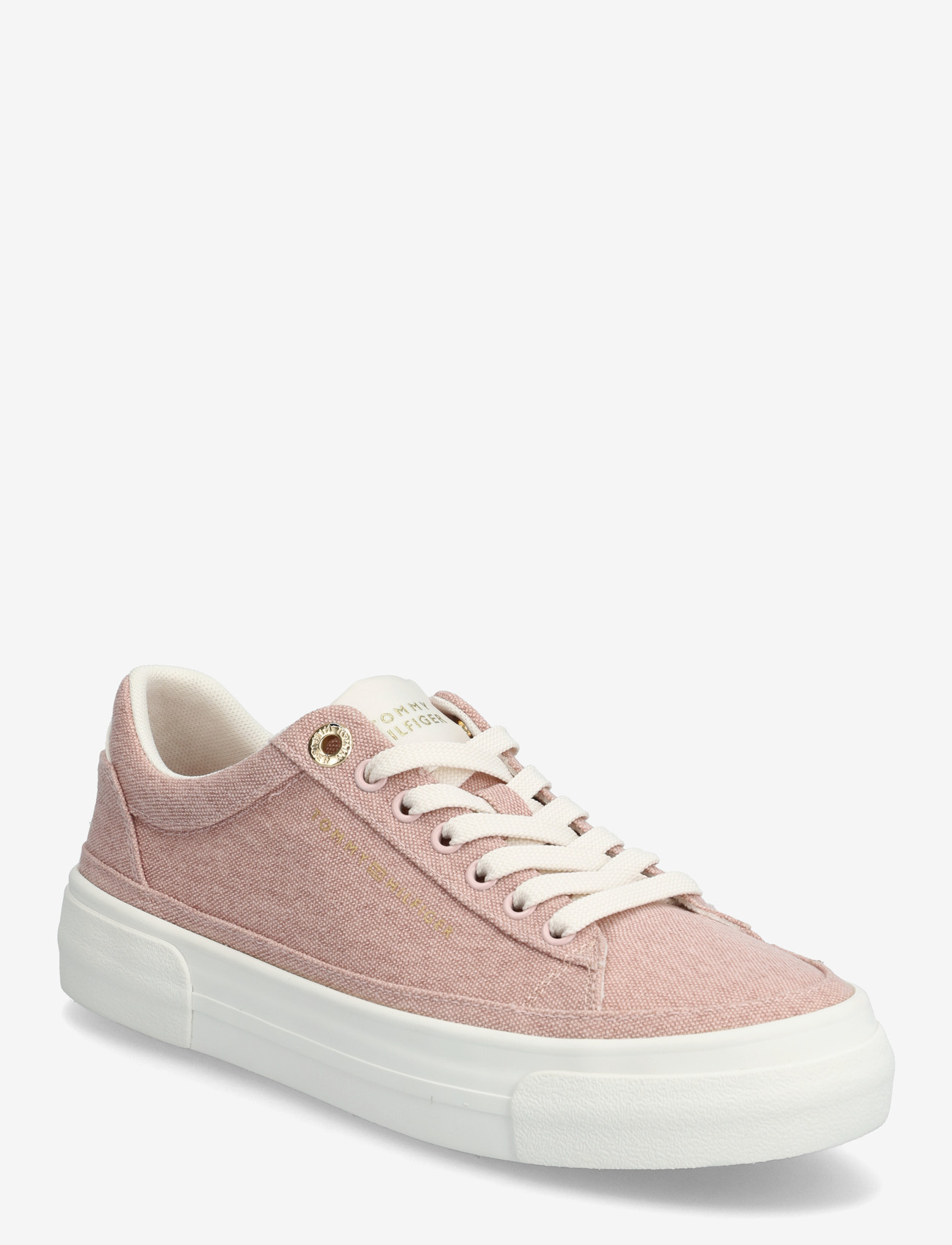 Tommy Hilfiger - TH FOXING PLATFORM WASHED CANVAS - låga sneakers - foggy pink - 0