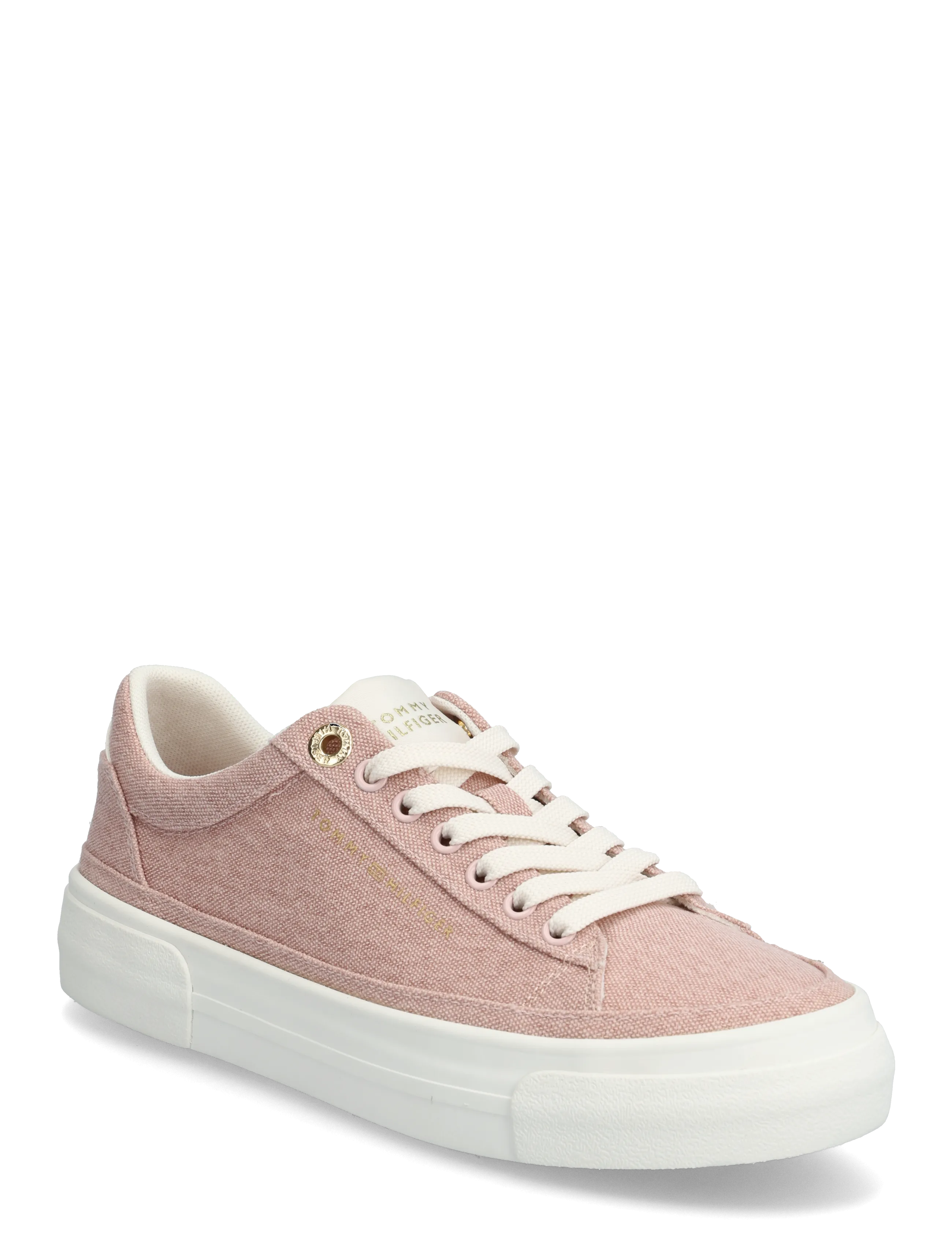 Tommy Hilfiger TH FOXING PLATFORM WASHED CANVAS - Sneakers - FOGGY PINK / pink/rose