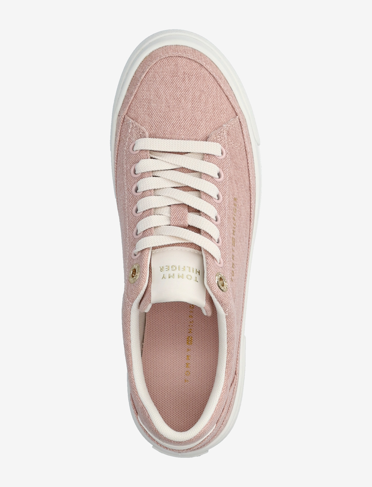Tommy Hilfiger - TH FOXING PLATFORM WASHED CANVAS - låga sneakers - foggy pink - 3