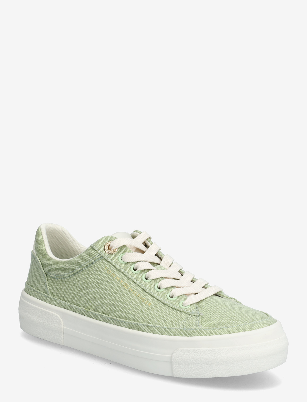 Tommy Hilfiger - TH FOXING PLATFORM WASHED CANVAS - lave sneakers - gentle jade - 0