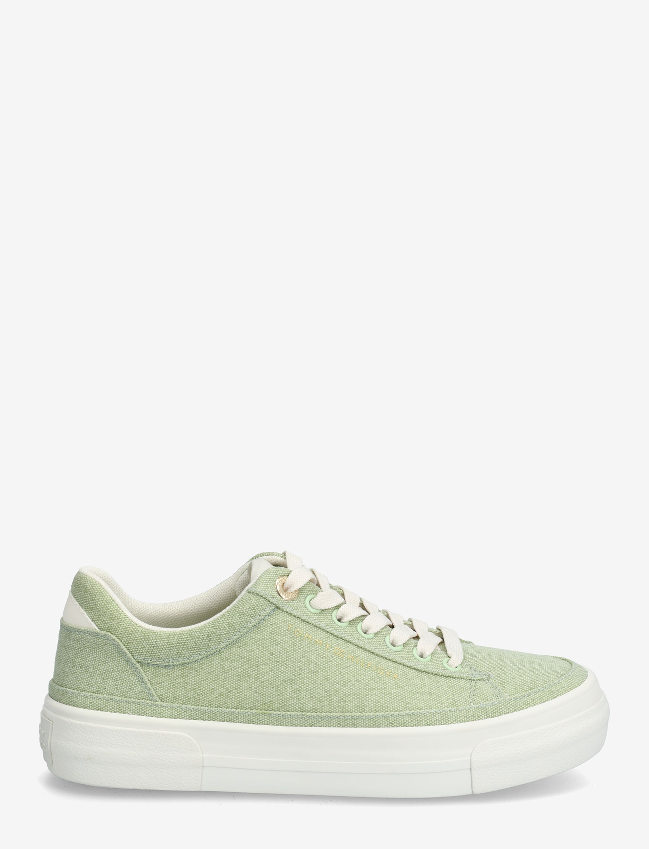 Tommy Hilfiger - TH FOXING PLATFORM WASHED CANVAS - lave sneakers - gentle jade - 1