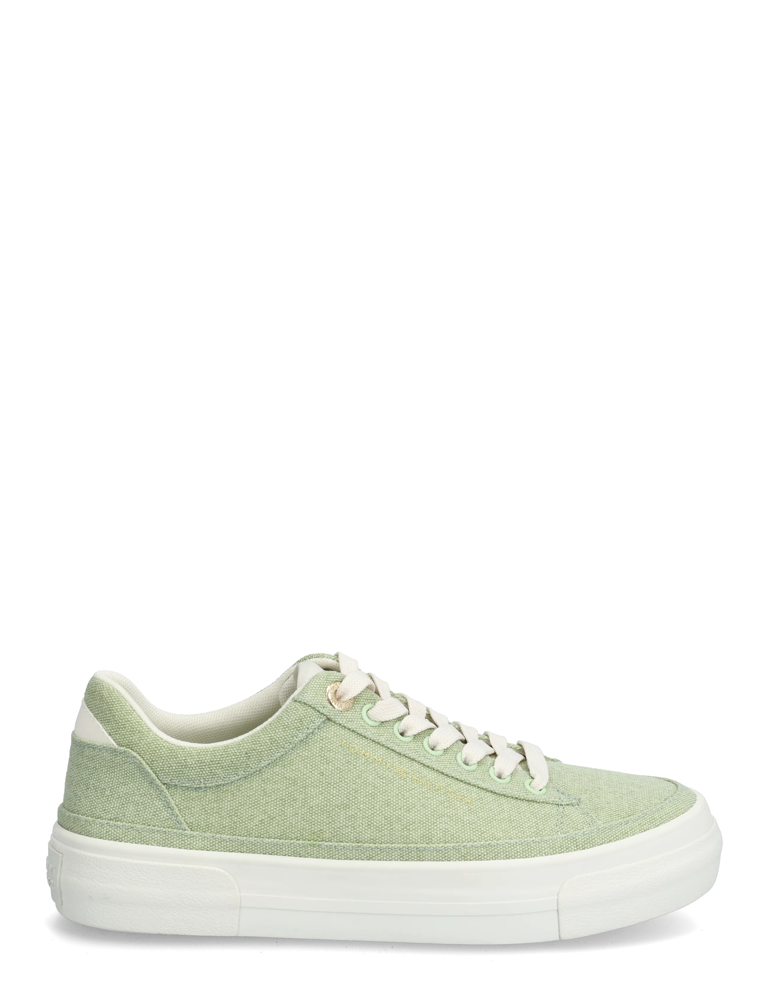 Tommy Hilfiger - TH FOXING PLATFORM WASHED CANVAS - lave sneakers - gentle jade - 1