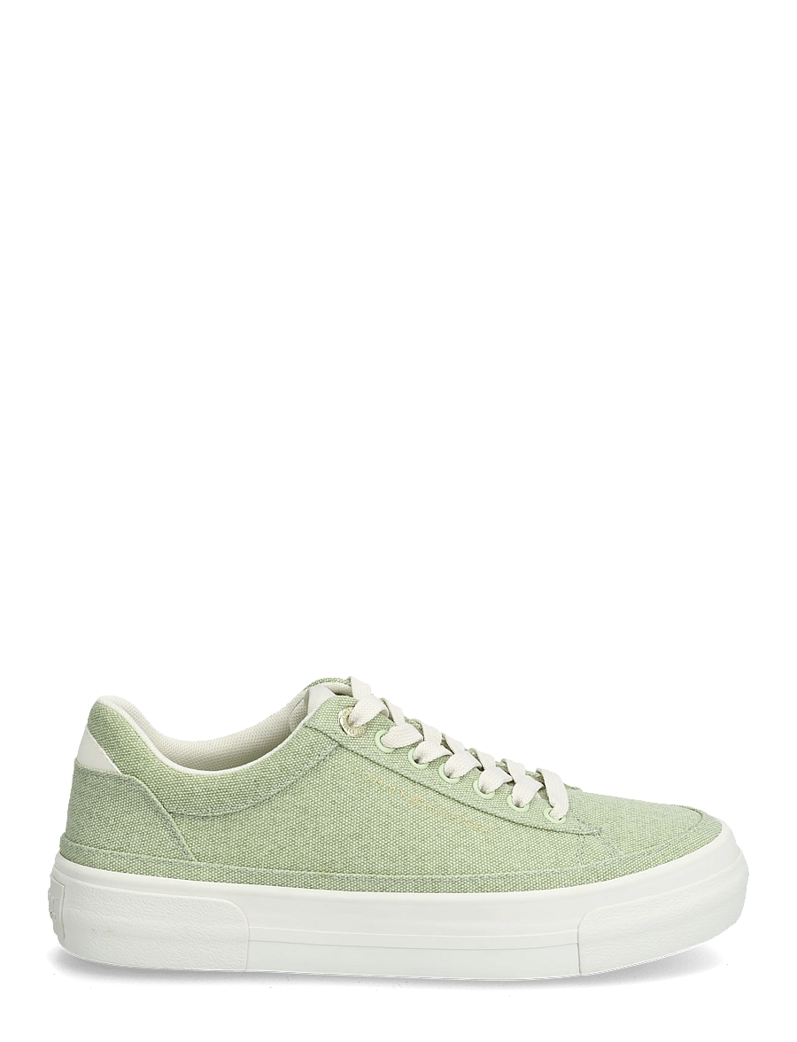 Tommy Hilfiger - TH FOXING PLATFORM WASHED CANVAS - lave sneakers - gentle jade - 1