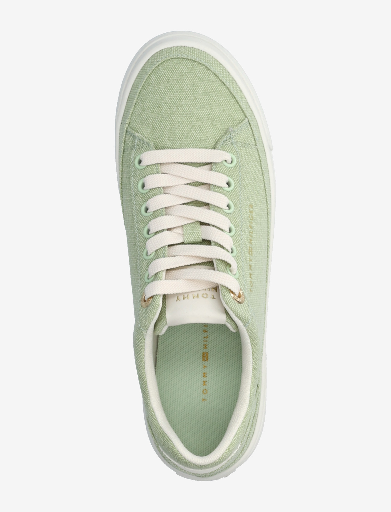 Tommy Hilfiger - TH FOXING PLATFORM WASHED CANVAS - lave sneakers - gentle jade - 3