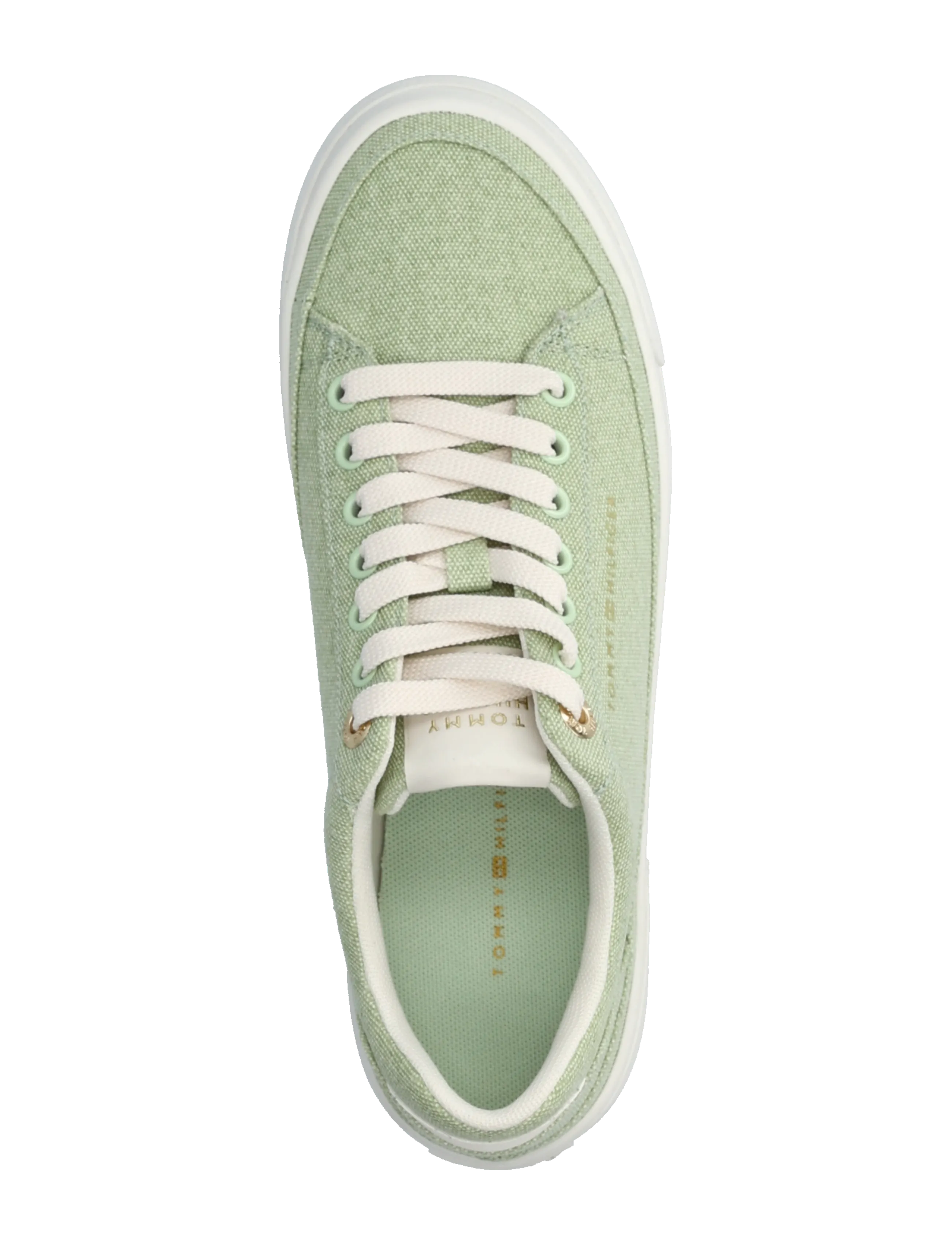 Tommy Hilfiger - TH FOXING PLATFORM WASHED CANVAS - lave sneakers - gentle jade - 3