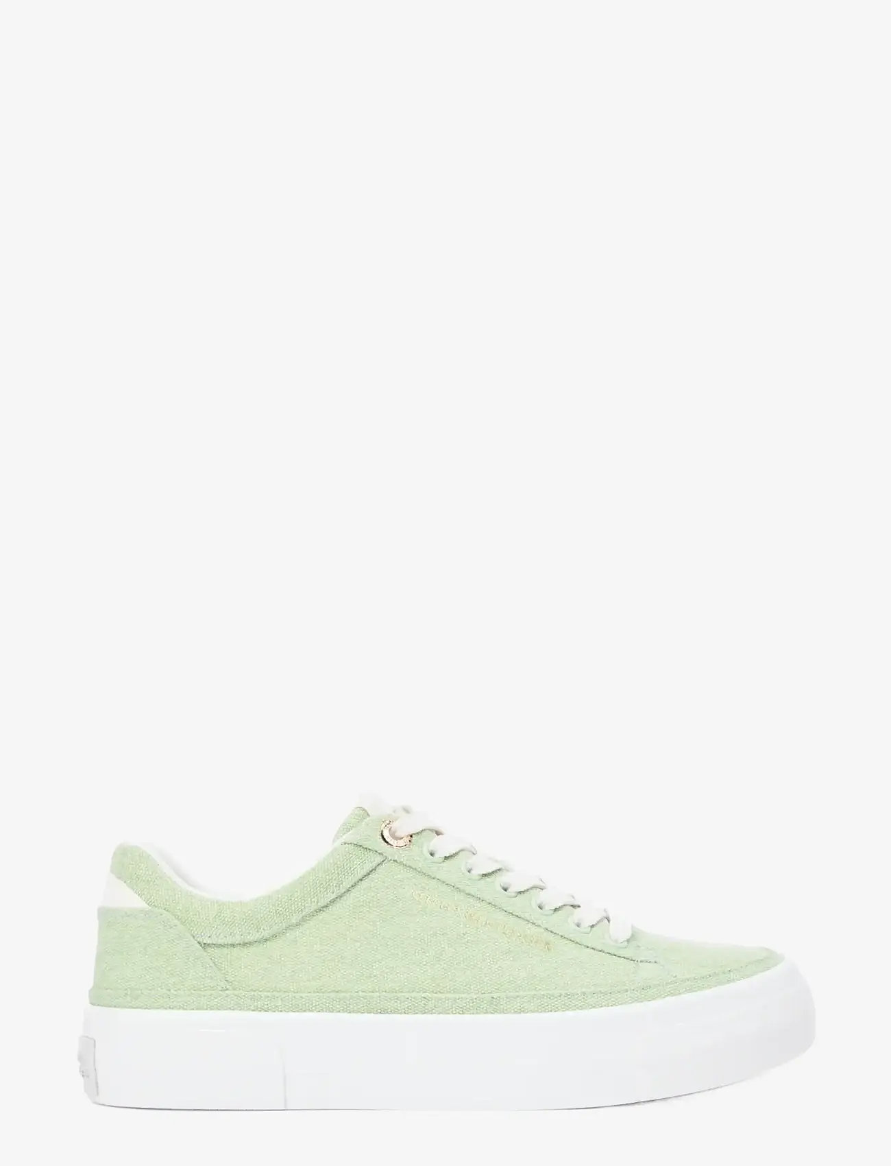 Tommy Hilfiger - TH FOXING PLATFORM WASHED CANVAS - lave sneakers - gentle jade - 5