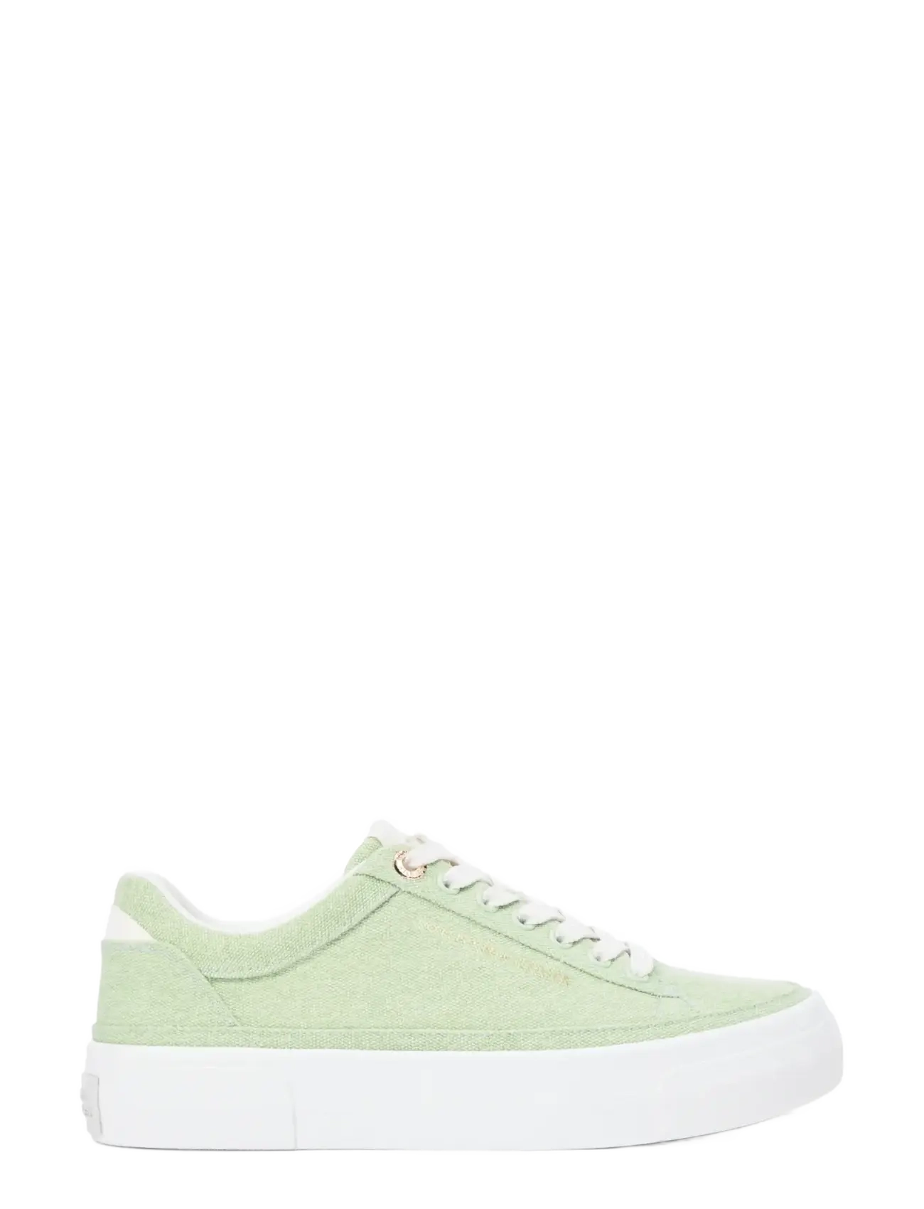 Tommy Hilfiger - TH FOXING PLATFORM WASHED CANVAS - lave sneakers - gentle jade - 5