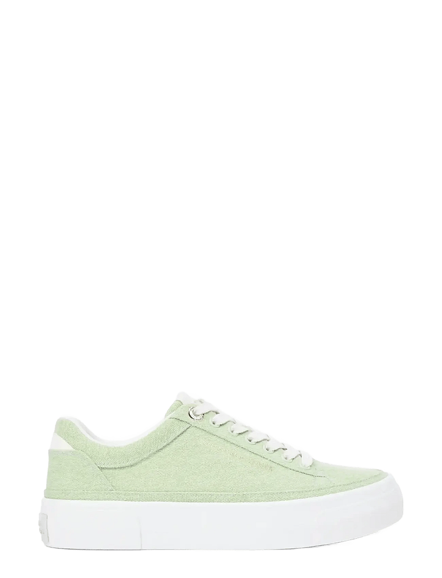 Tommy Hilfiger - TH FOXING PLATFORM WASHED CANVAS - lave sneakers - gentle jade - 5