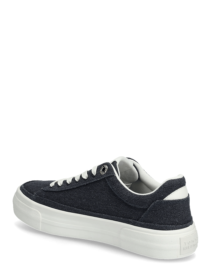 Tommy Hilfiger - TH FOXING PLATFORM WASHED CANVAS - låga sneakers - space blue - 2