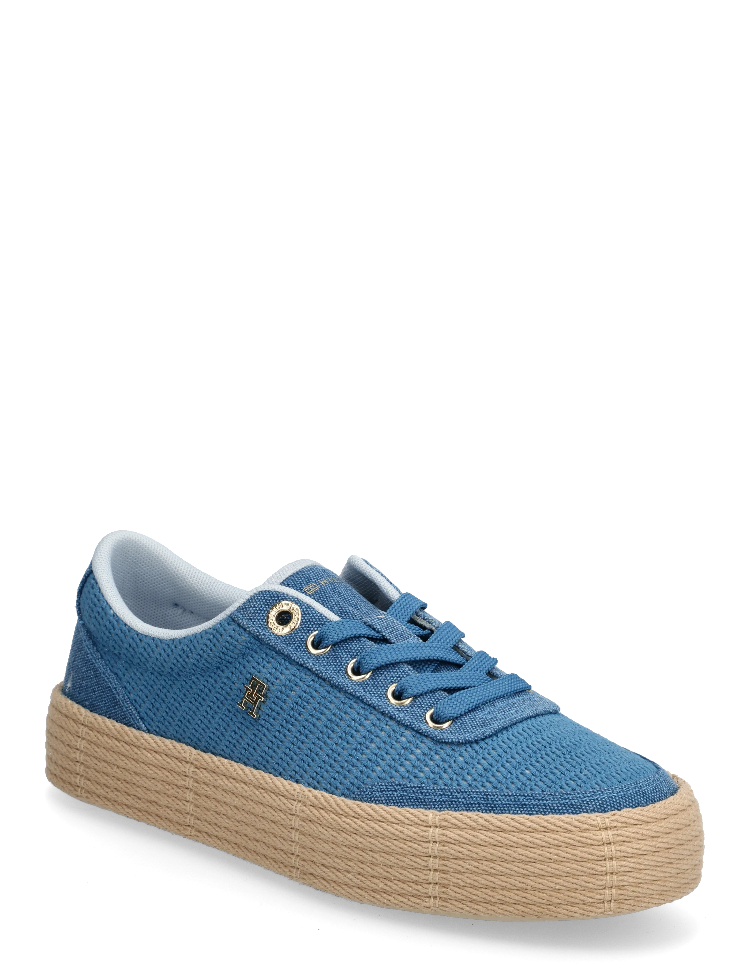 Tommy Hilfiger TH FOXING PLATFORM ROPE - Sko - COBALT STEEL BREEZY BLUE / blue