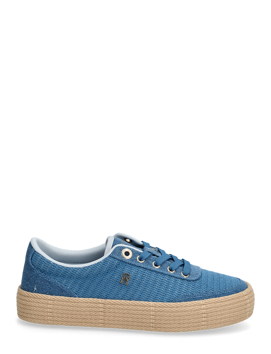 Tommy Hilfiger - TH FOXING PLATFORM ROPE - konfirmation - cobalt steel breezy blue - 1