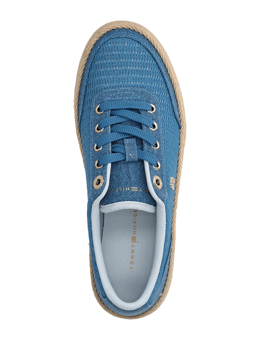 Tommy Hilfiger - TH FOXING PLATFORM ROPE - konfirmation - cobalt steel breezy blue - 3
