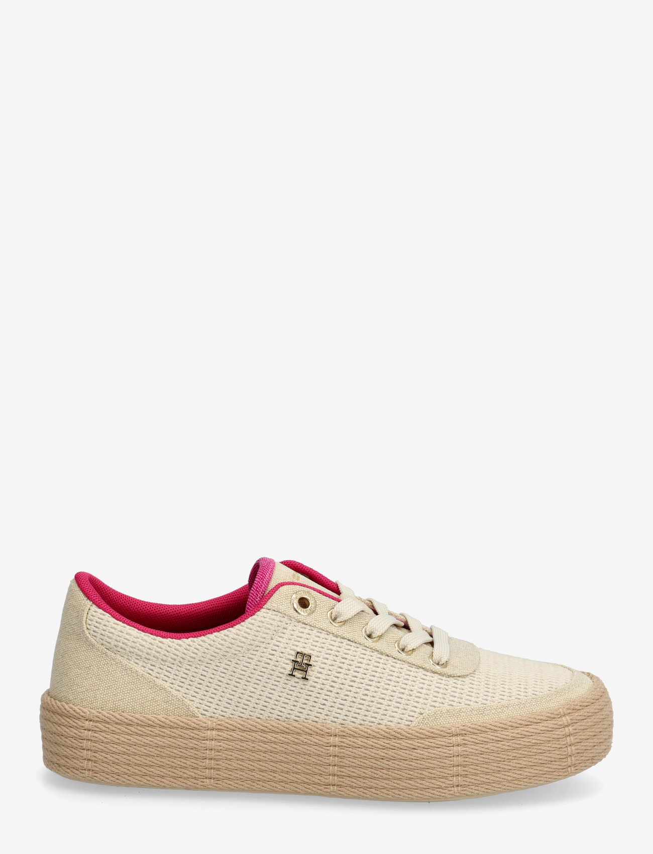 Tommy Hilfiger - TH FOXING PLATFORM ROPE - konfirmationstøj - classic beige fuchsia - 1