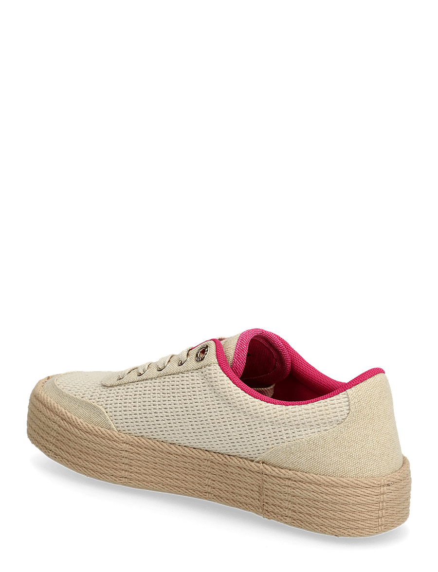 Tommy Hilfiger - TH FOXING PLATFORM ROPE - confirmation - classic beige fuchsia - 2