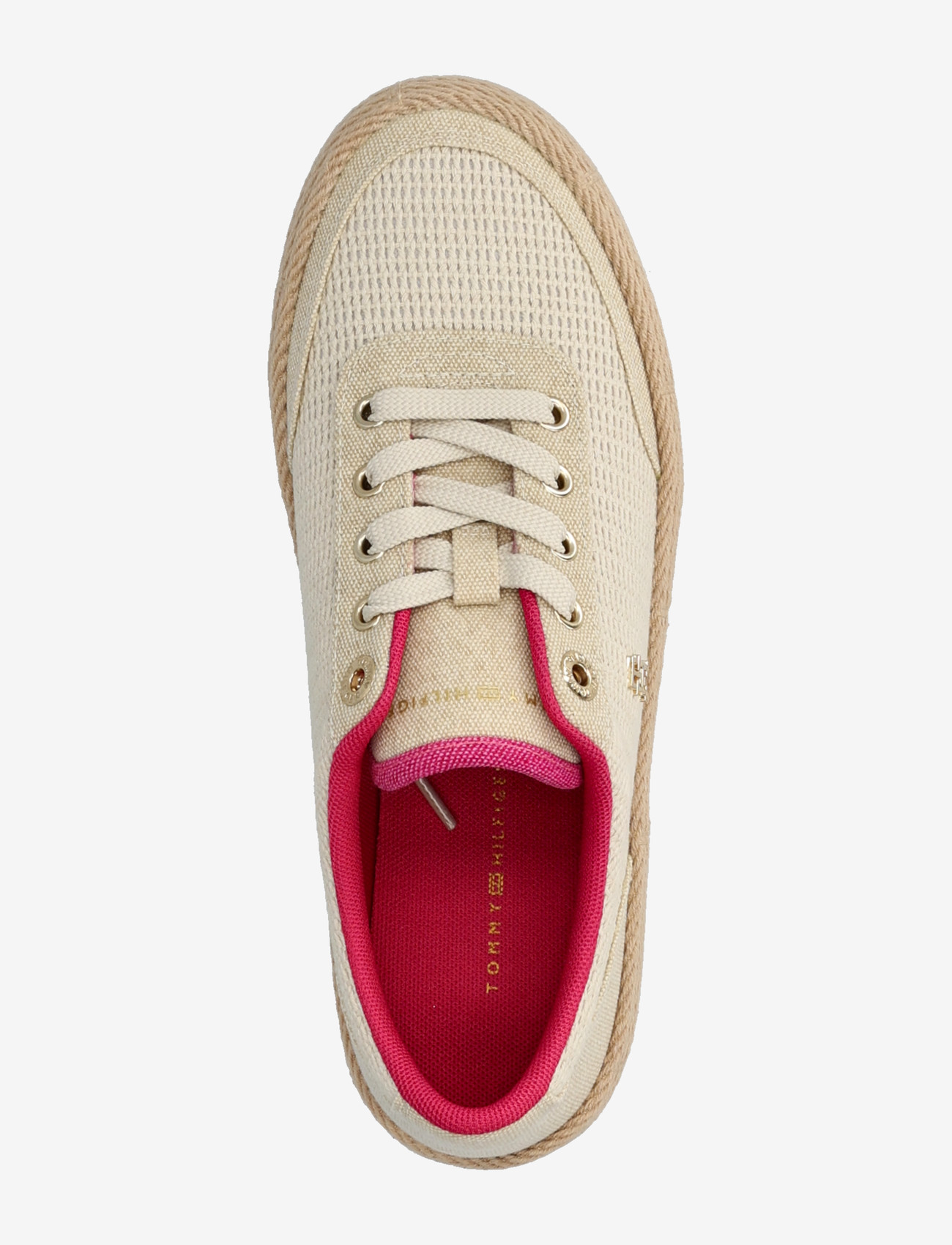 Tommy Hilfiger - TH FOXING PLATFORM ROPE - konfirmationstøj - classic beige fuchsia - 3