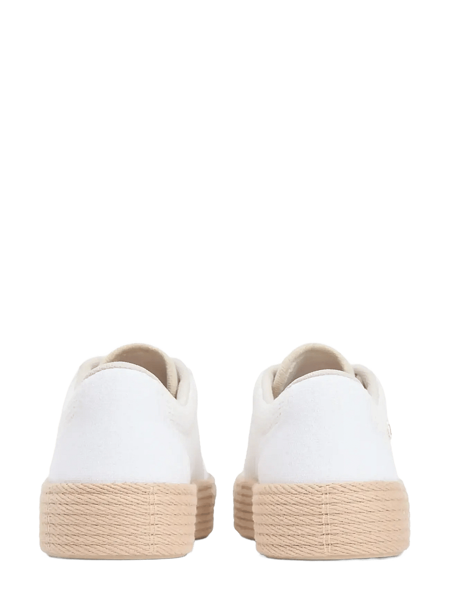 Tommy Hilfiger - TH FOXING PLATFORM ROPE - konfirmation - white classic khaki - 2