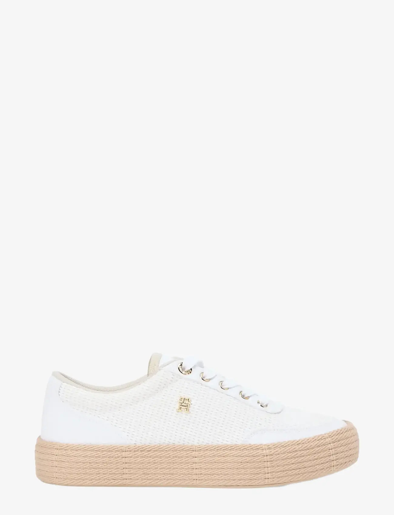 Tommy Hilfiger - TH FOXING PLATFORM ROPE - konfirmationstøj - white classic khaki - 4
