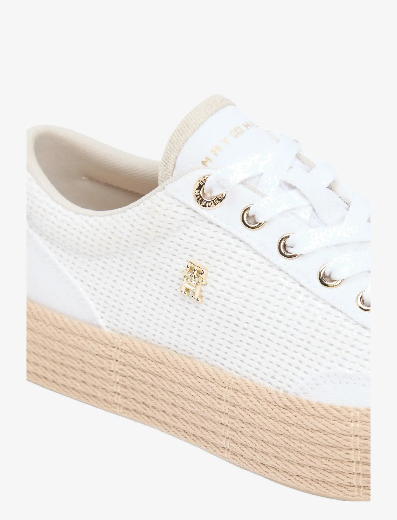 Tommy Hilfiger - TH FOXING PLATFORM ROPE - konfirmationstøj - white classic khaki - 5