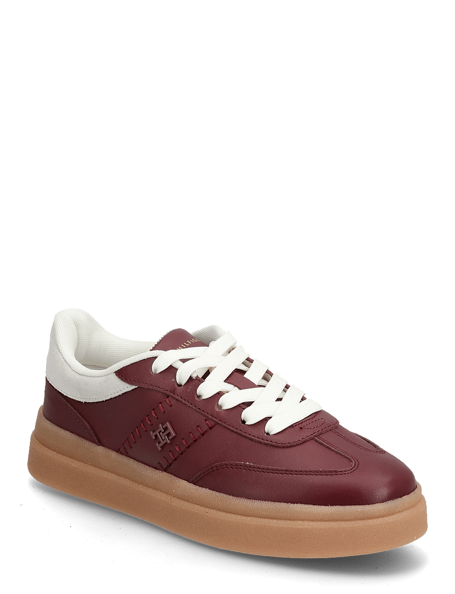 Tommy Hilfiger - TH MODERN COURT LTR SNEAKER - konfirmation - velvet maroon - 0