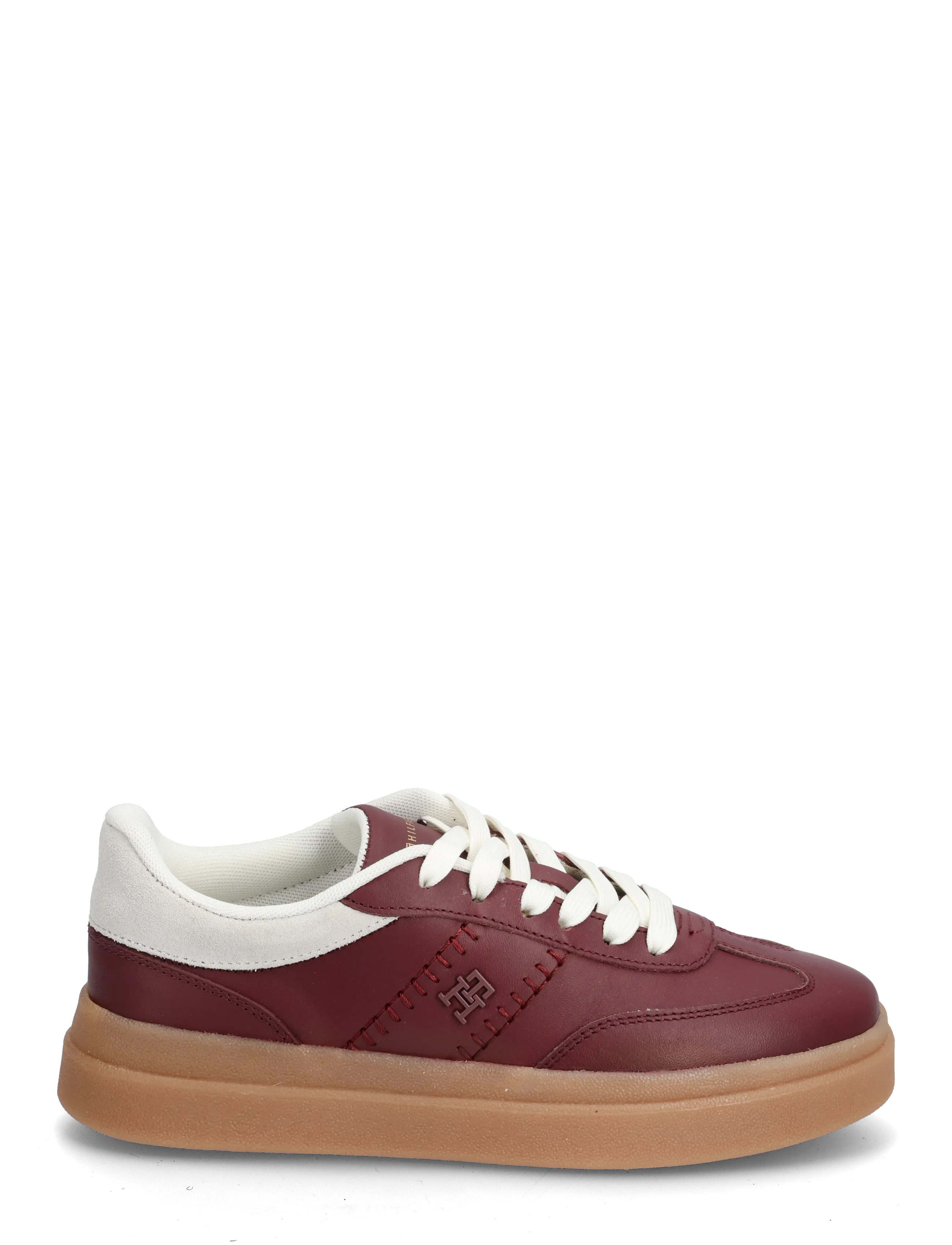 Tommy Hilfiger - TH MODERN COURT LTR SNEAKER - konfirmation - velvet maroon - 1