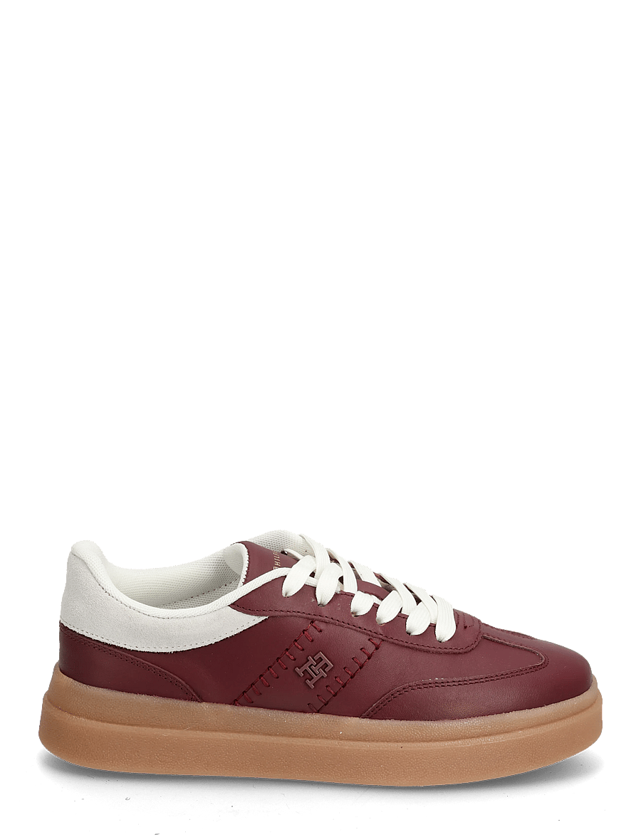 Tommy Hilfiger - TH MODERN COURT LTR SNEAKER - konfirmation - velvet maroon - 1