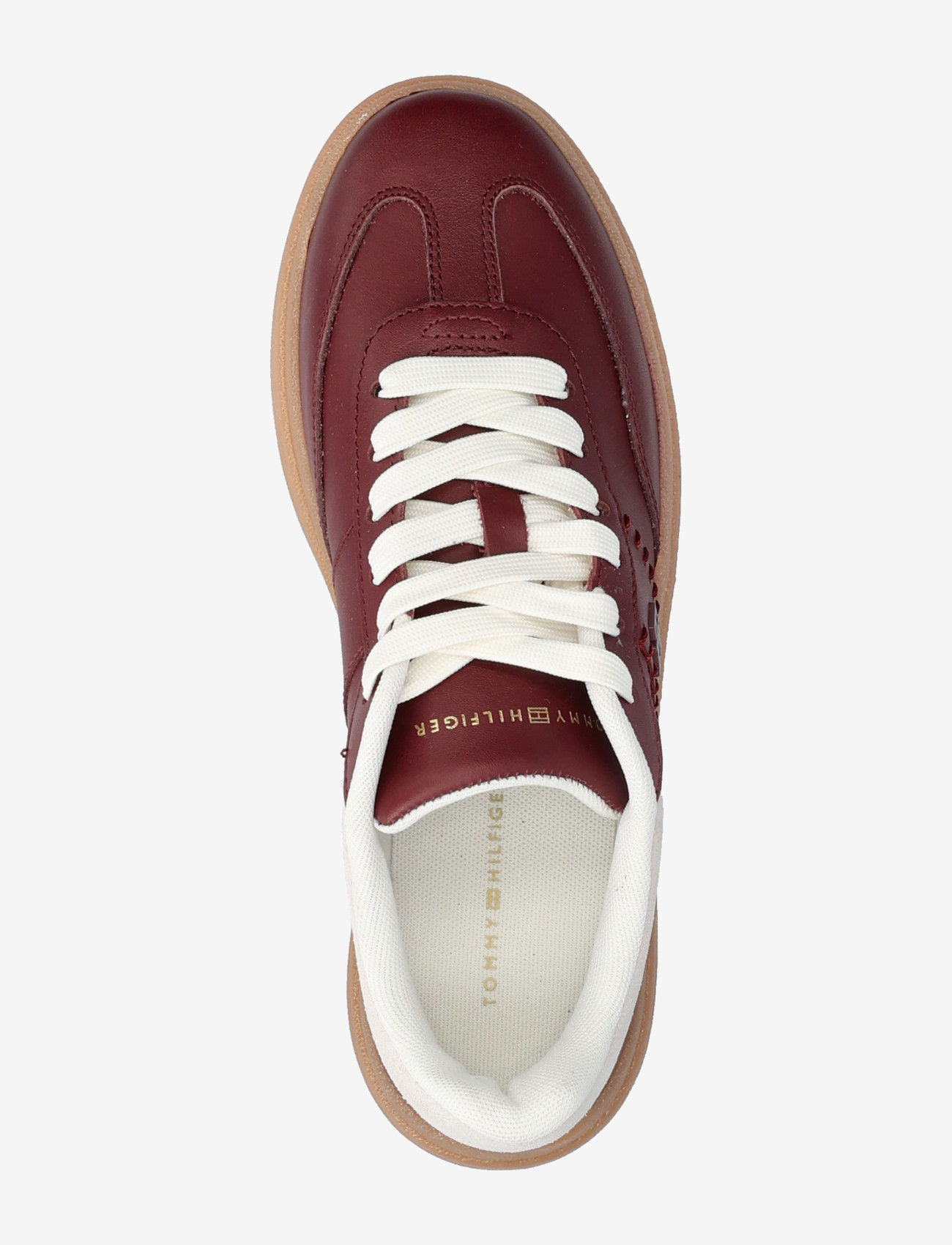 Tommy Hilfiger - TH MODERN COURT LTR SNEAKER - låga sneakers - velvet maroon - 3