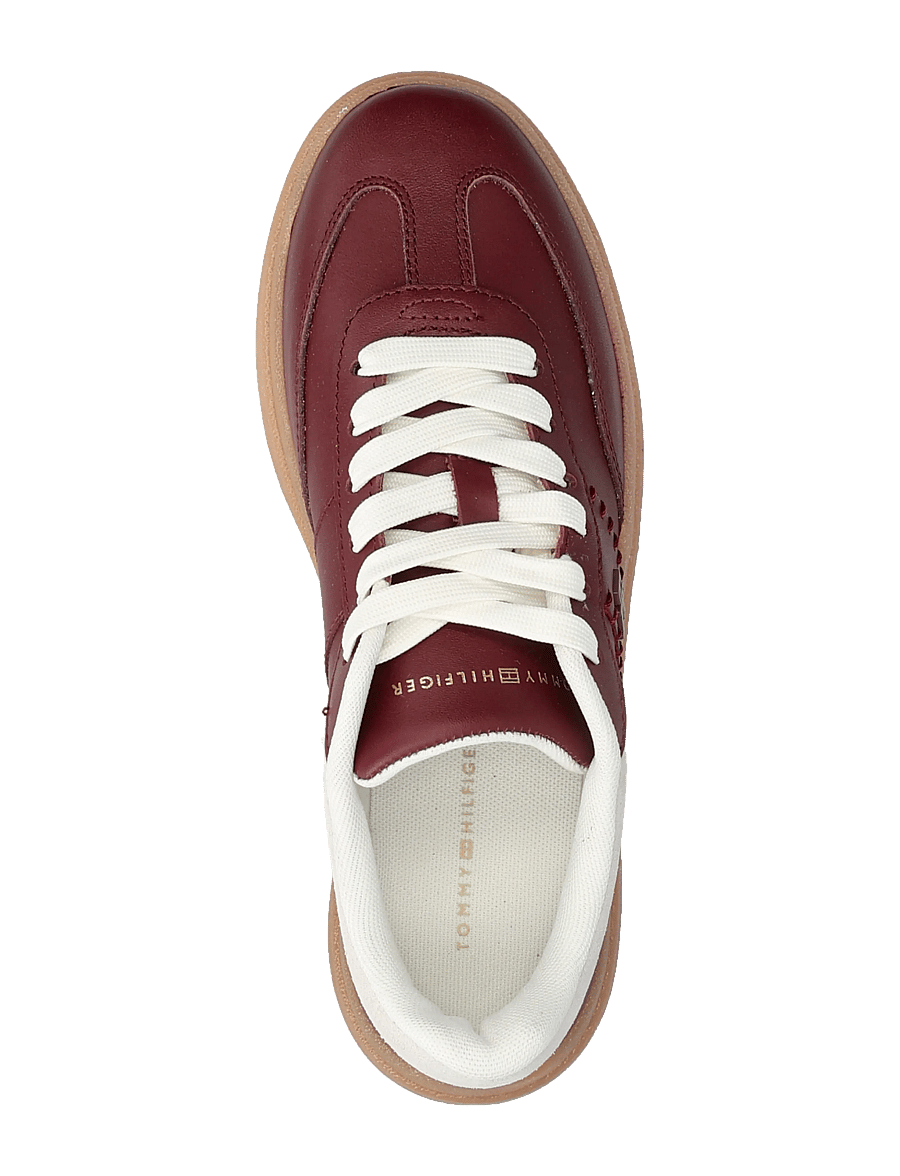 Tommy Hilfiger - TH MODERN COURT LTR SNEAKER - konfirmation - velvet maroon - 3