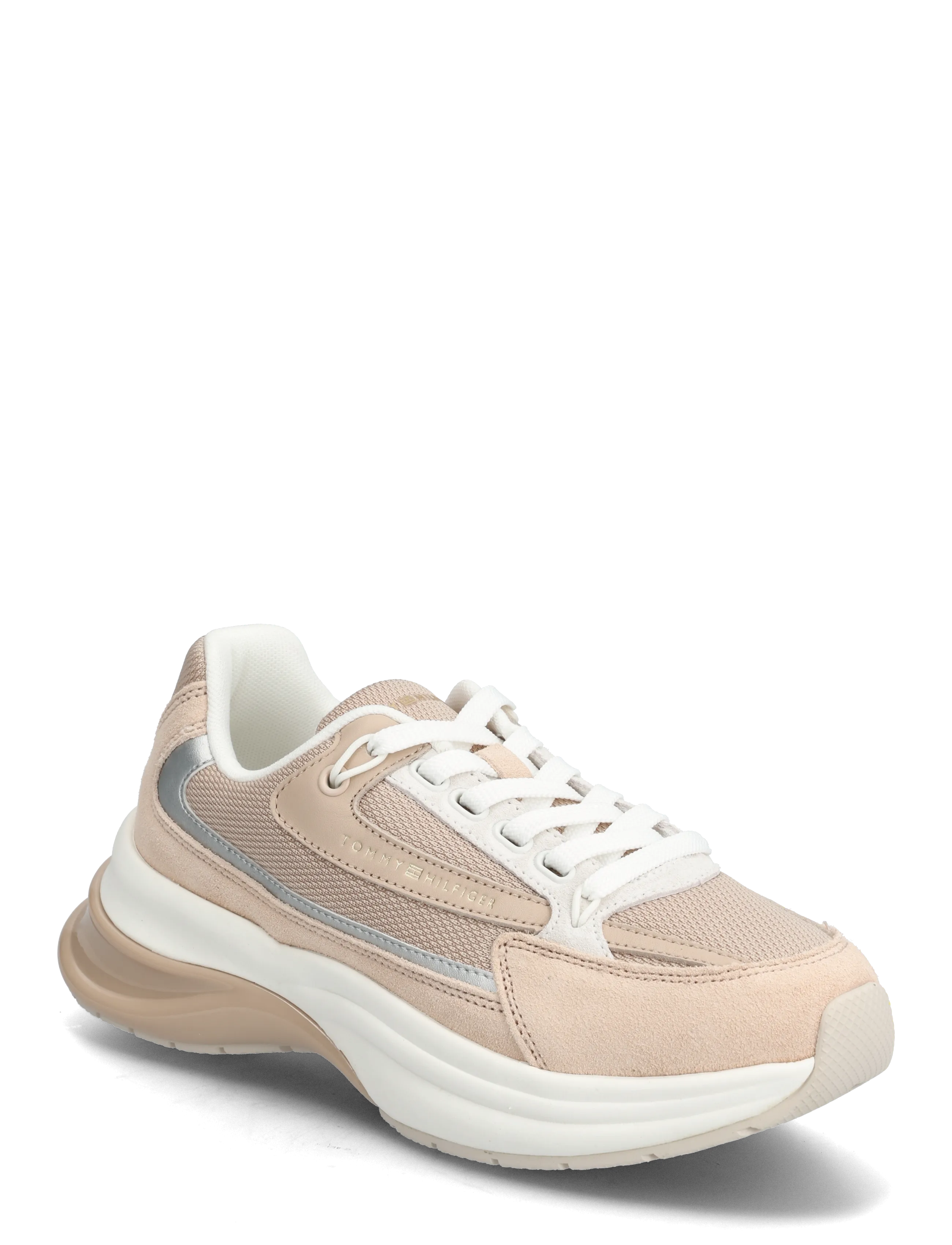 Tommy Hilfiger Th Sporty Chic Runner, Kvinder, Runner Sneakers, Beige, Str: 40