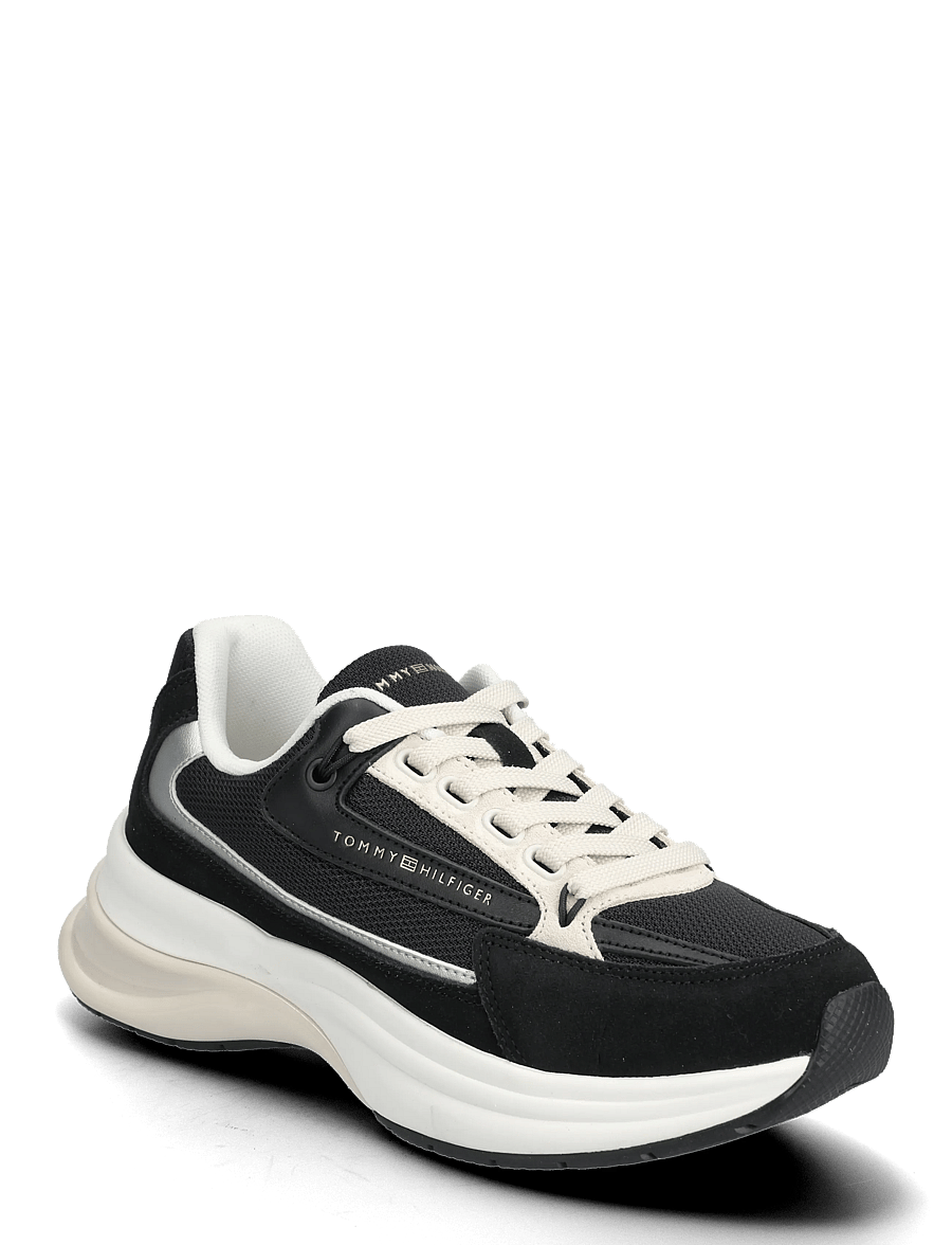 Tommy Hilfiger - TH SPORTY CHIC RUNNER - rippijuhlat - black - 0