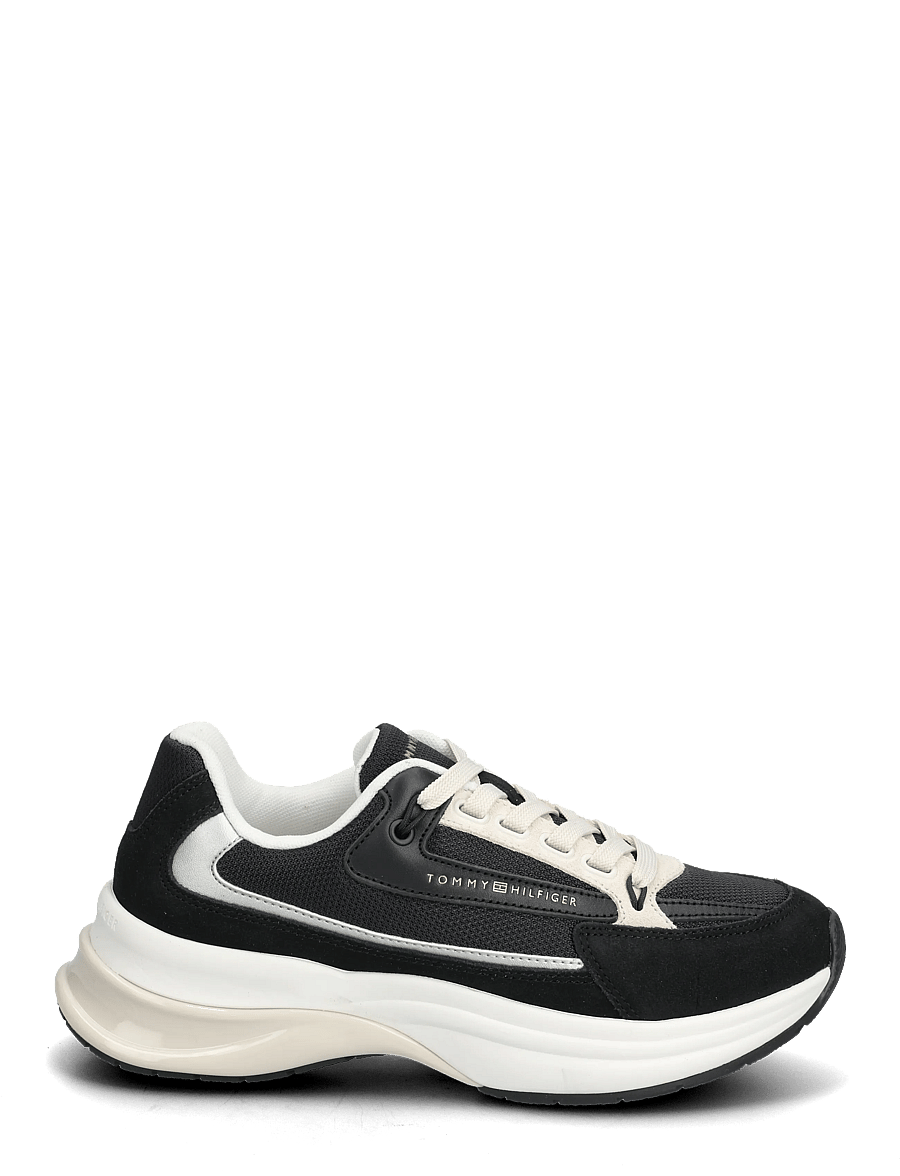 Tommy Hilfiger - TH SPORTY CHIC RUNNER - rippijuhlat - black - 1