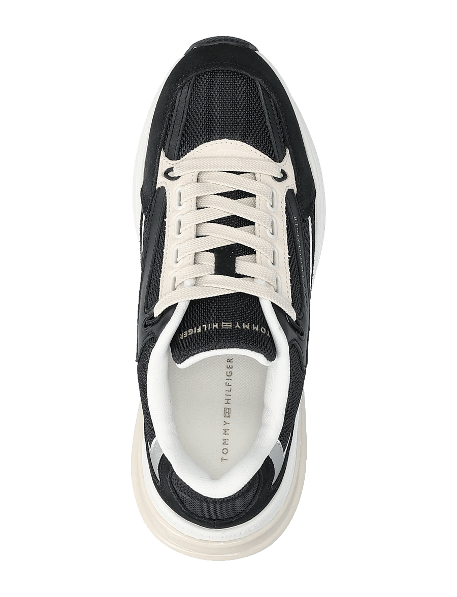 Tommy Hilfiger - TH SPORTY CHIC RUNNER - rippijuhlat - black - 3