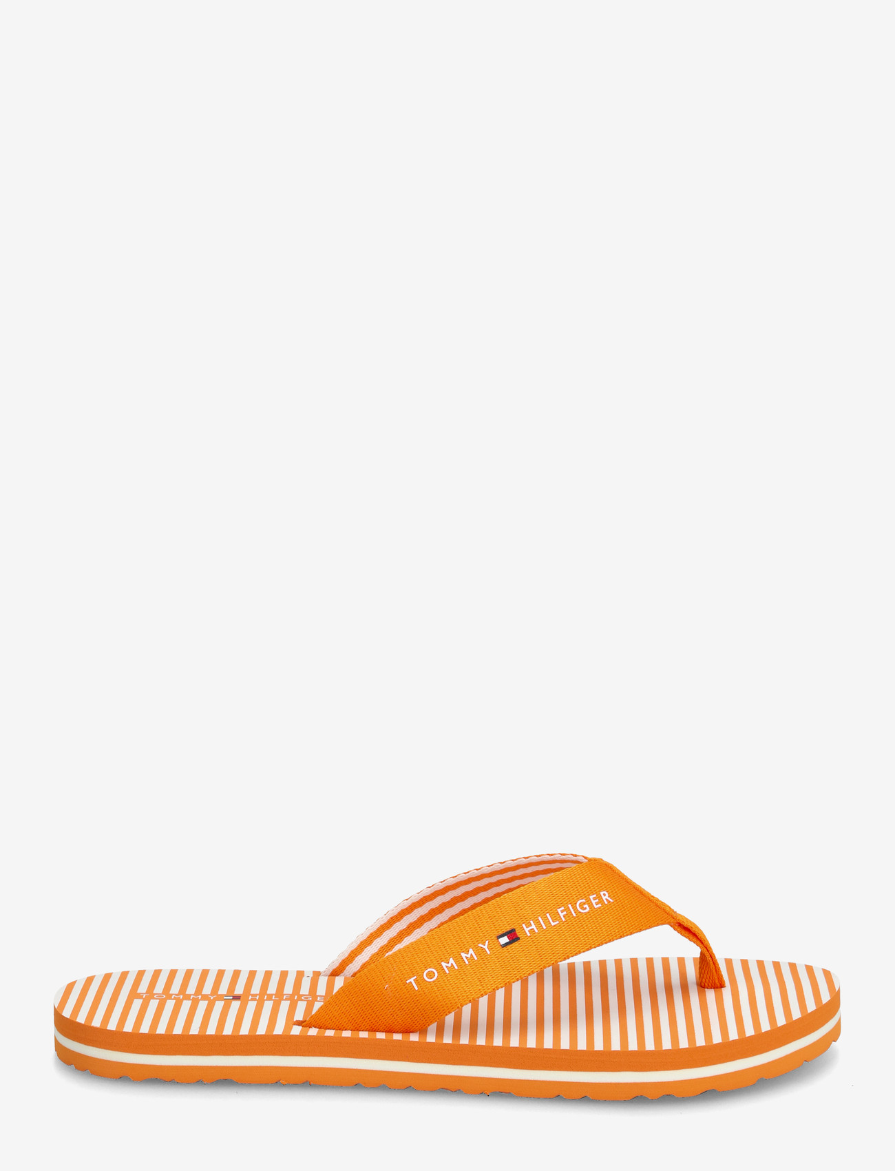 Tommy Hilfiger - TH ITHACA STRIPE SUMMER SANDAL - klipklapper - orange hype - 1