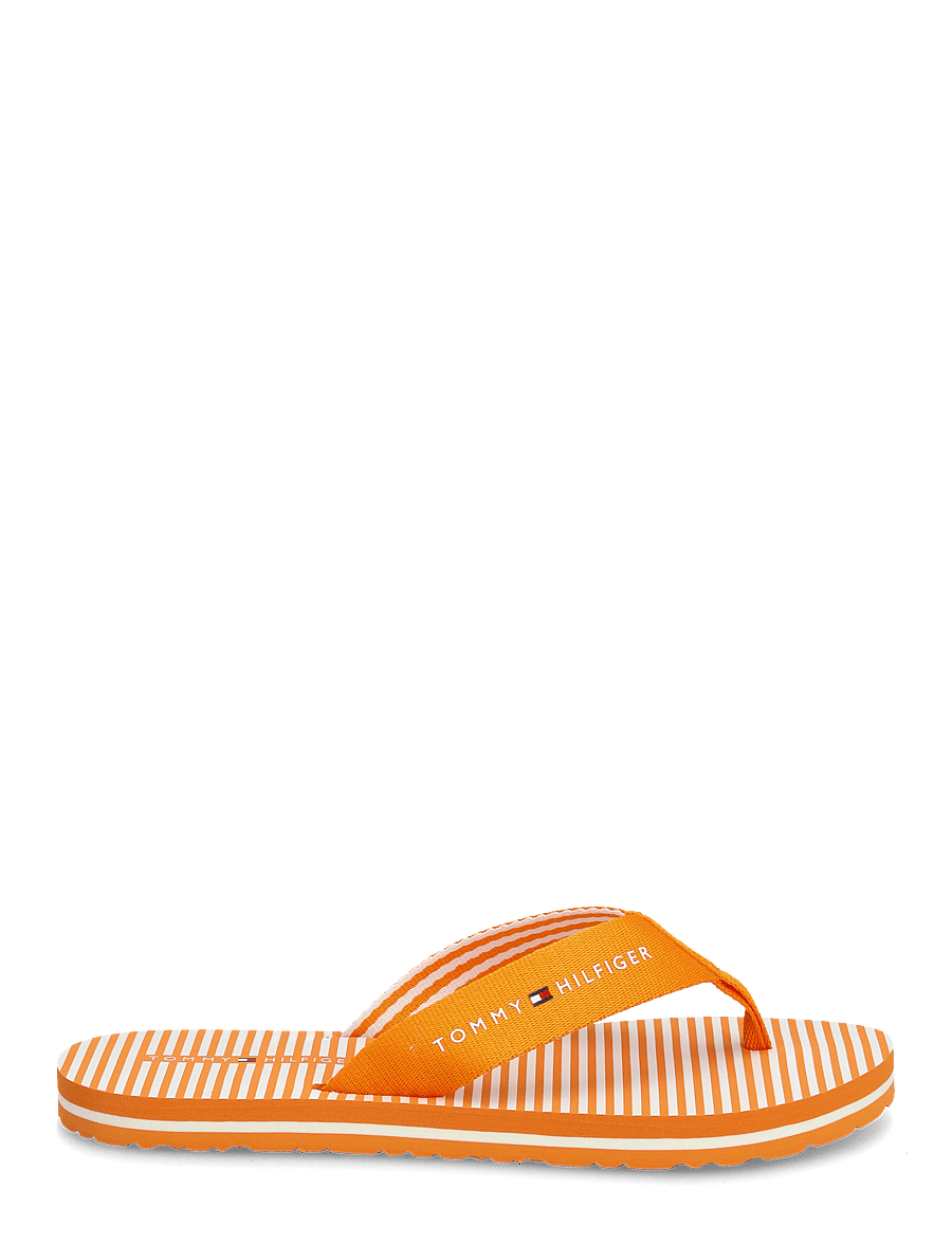 Tommy Hilfiger - TH ITHACA STRIPE SUMMER SANDAL - flip flops - orange hype - 1