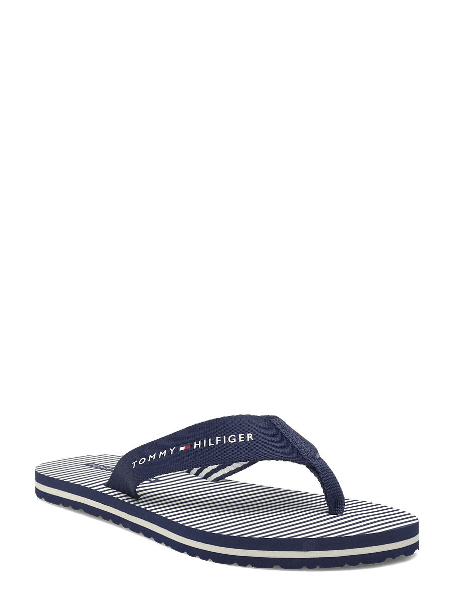 Tommy Hilfiger - TH ITHACA STRIPE SUMMER SANDAL - flip flops - preppy navy - 0