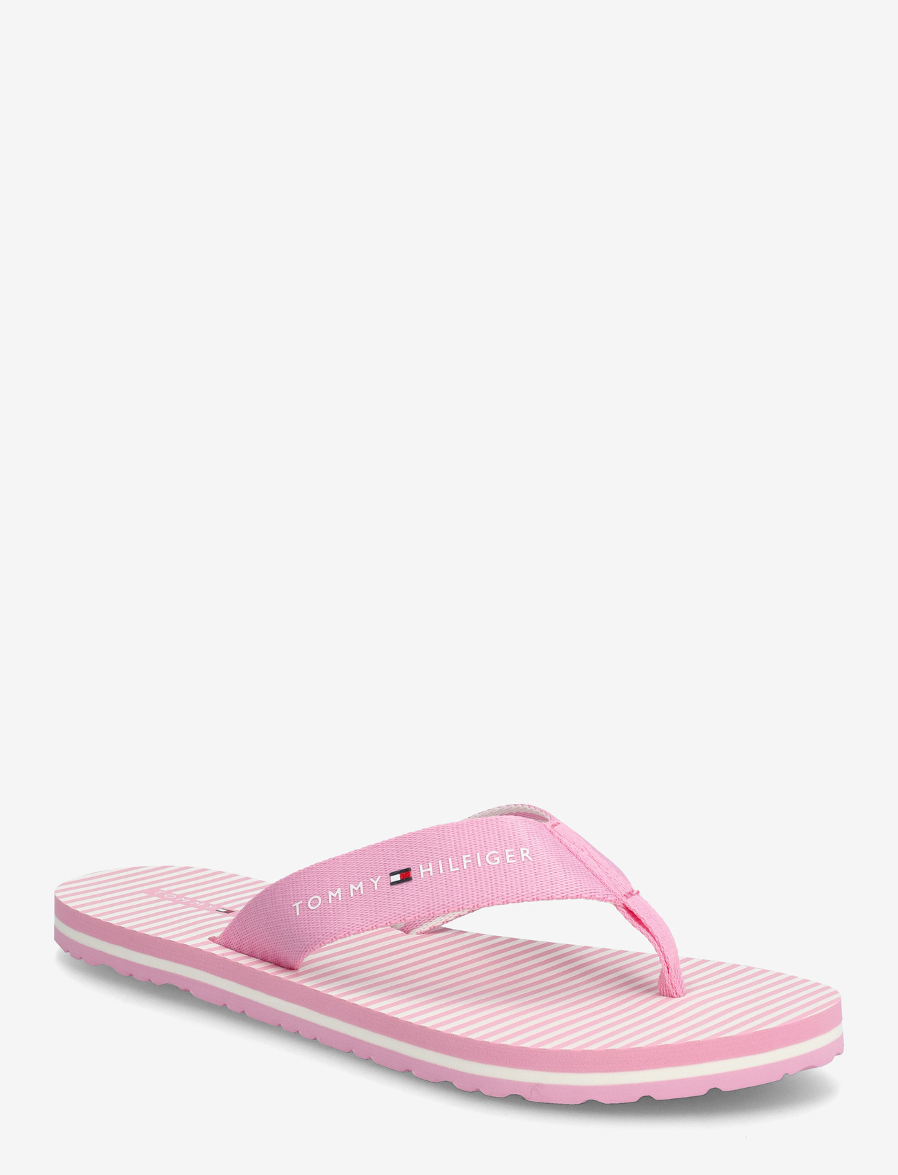 Tommy Hilfiger - TH ITHACA STRIPE SUMMER SANDAL - klipklapper - rose petal - 0